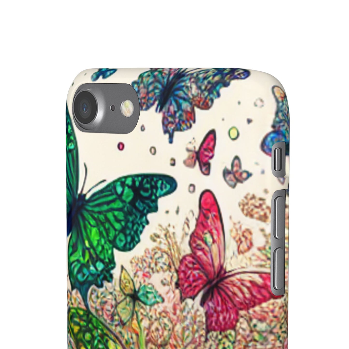 Colorful Butterfly Snap Cases, Over 50 types of Phone Covers, Floral Design, Spring Decor, Eco-Friendly Gift