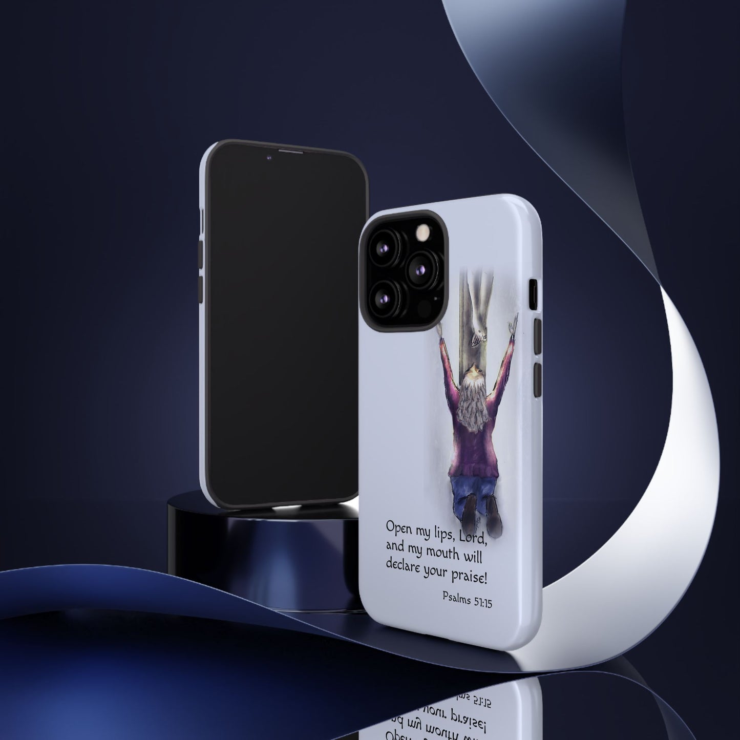 Only You, Jesus - Phone Case with Inspirational Design - Open My Lips, Lord, Christian Gift for Young Adults, Thoughtful Christian Decor, Scripture Phone Case
