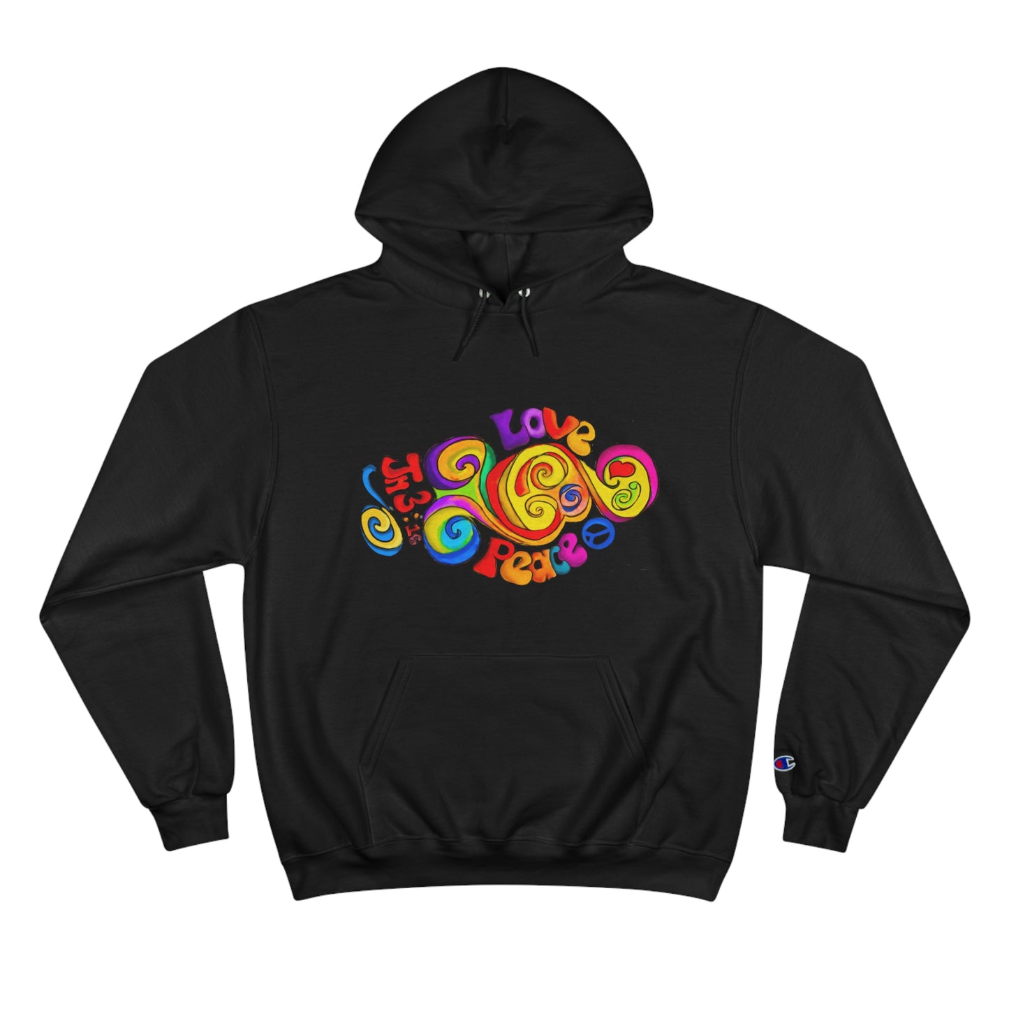 Groovy Love & Peace Champion Hoodie
