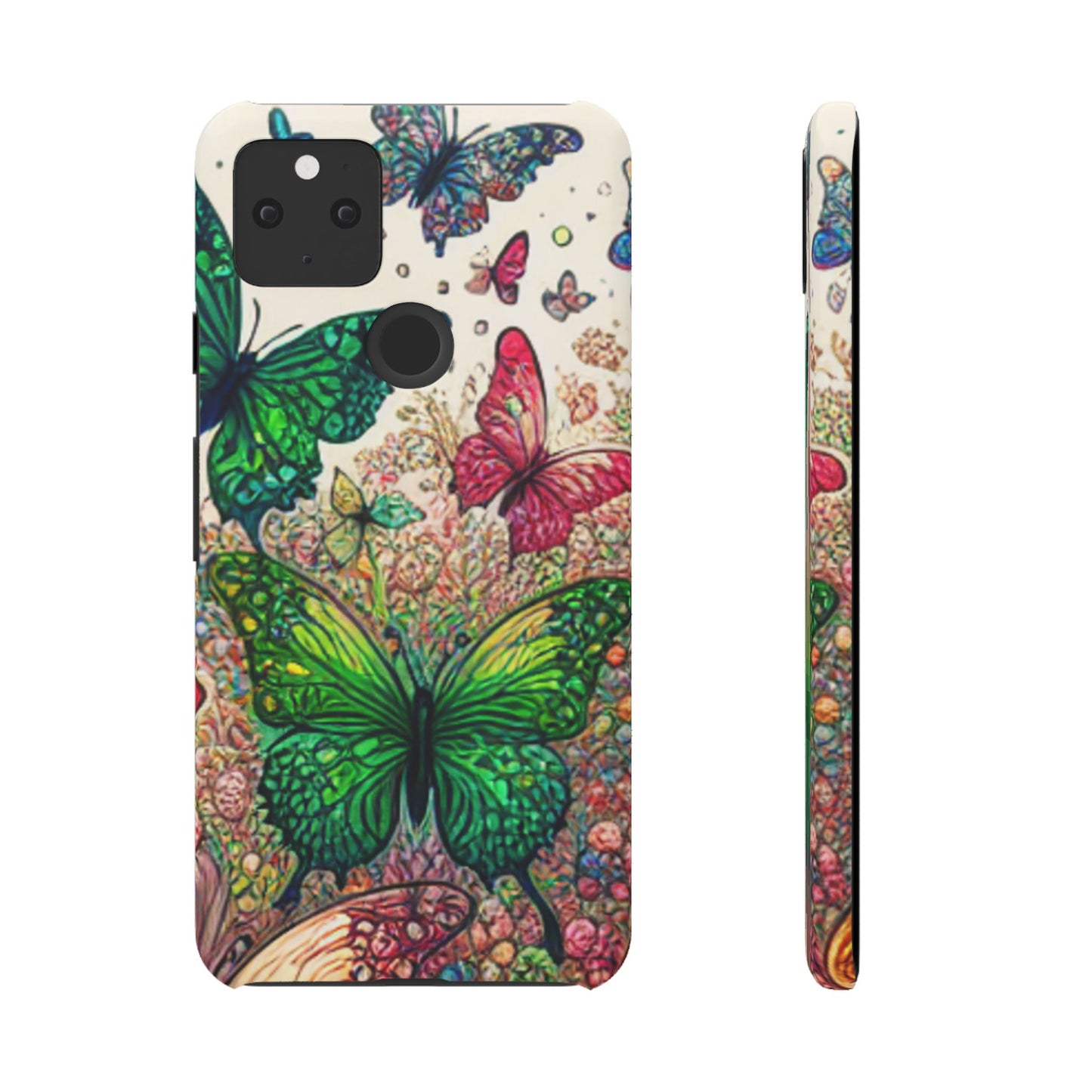 Colorful Butterfly Snap Cases, Over 50 types of Phone Covers, Floral Design, Spring Decor, Eco-Friendly Gift