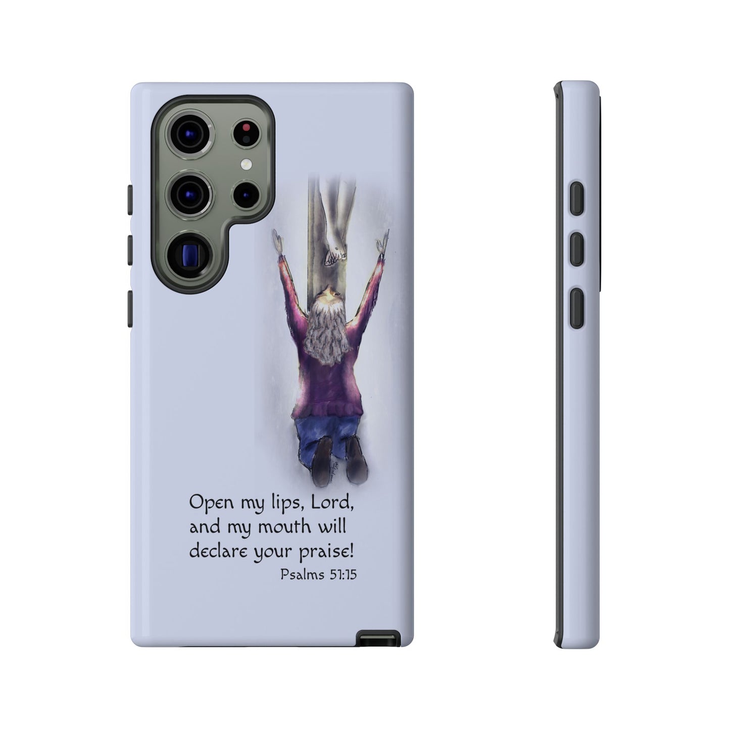 Only You, Jesus - Phone Case with Inspirational Design - Open My Lips, Lord, Christian Gift for Young Adults, Thoughtful Christian Decor, Scripture Phone Case