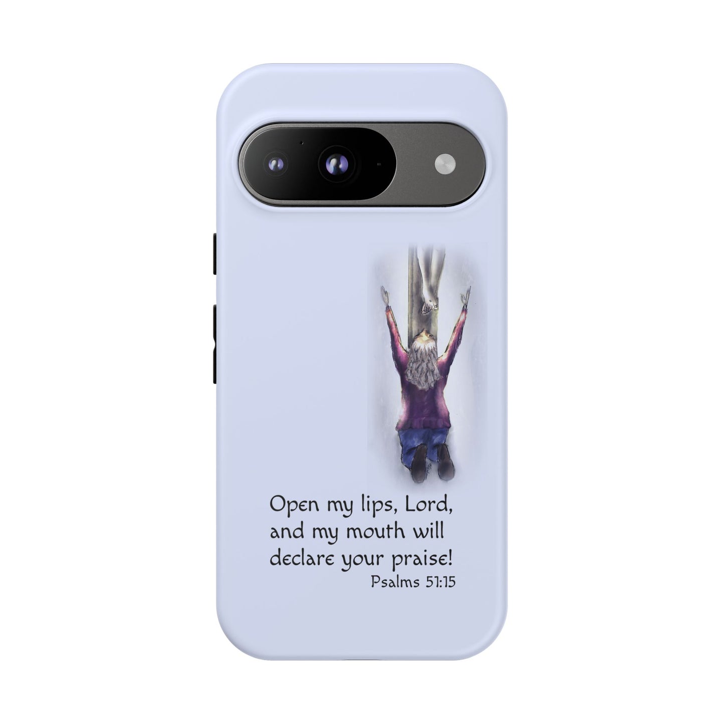 Only You, Jesus - Phone Case with Inspirational Design - Open My Lips, Lord, Christian Gift for Young Adults, Thoughtful Christian Decor, Scripture Phone Case
