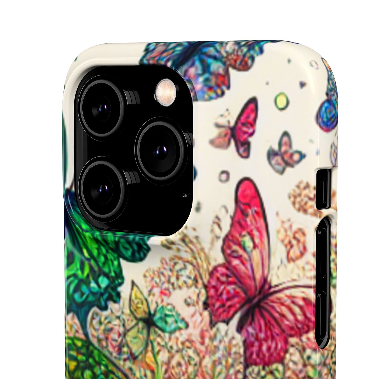 Colorful Butterfly Snap Cases, Over 50 types of Phone Covers, Floral Design, Spring Decor, Eco-Friendly Gift