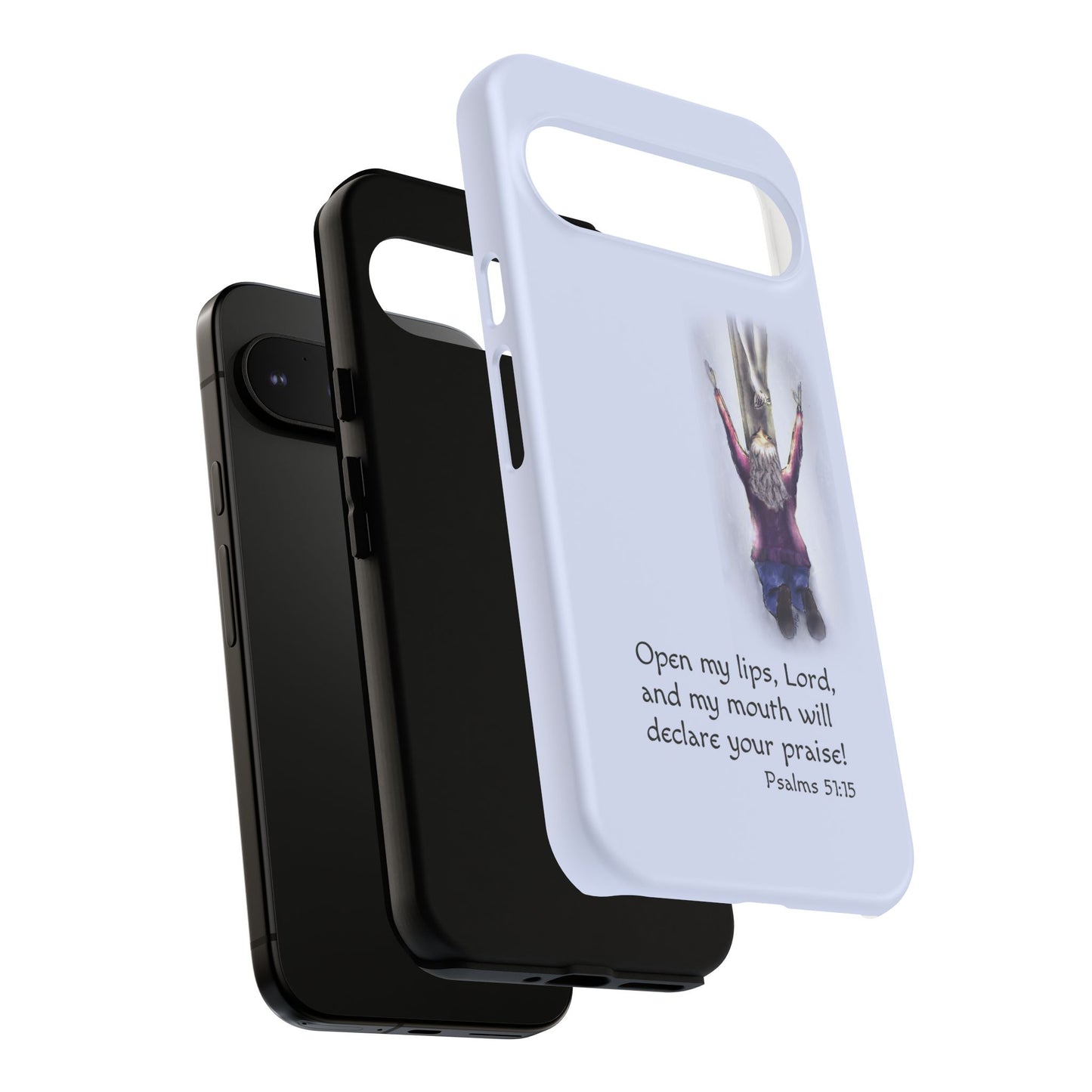 Only You, Jesus - Phone Case with Inspirational Design - Open My Lips, Lord, Christian Gift for Young Adults, Thoughtful Christian Decor, Scripture Phone Case