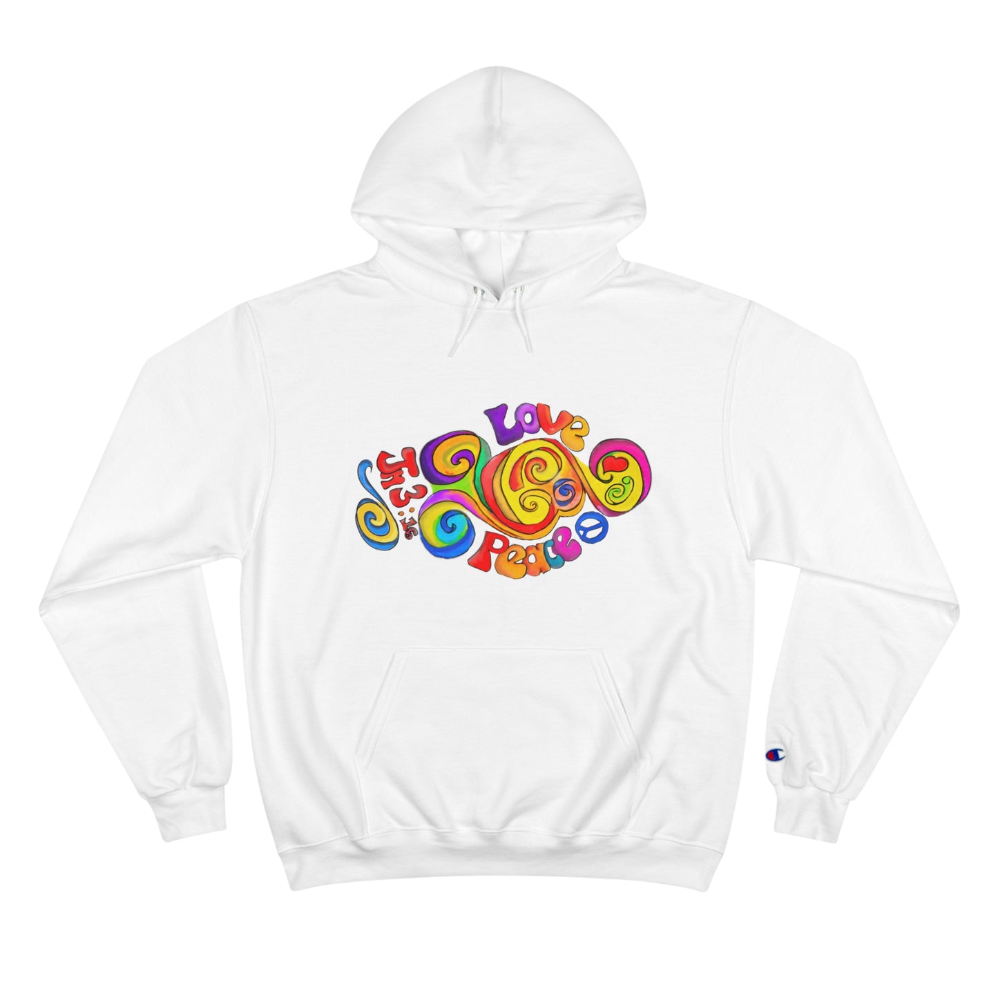 Groovy Love & Peace Champion Hoodie
