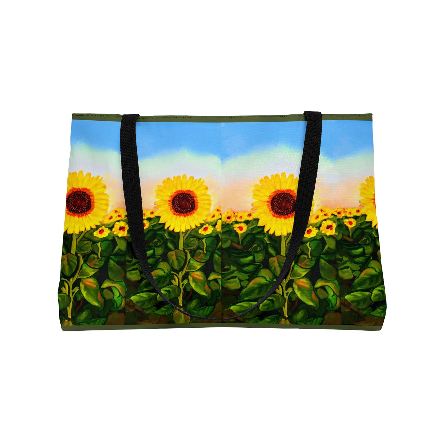 Sunflower Weekender Tote Bag - Perfect for Travel & Summer Outings