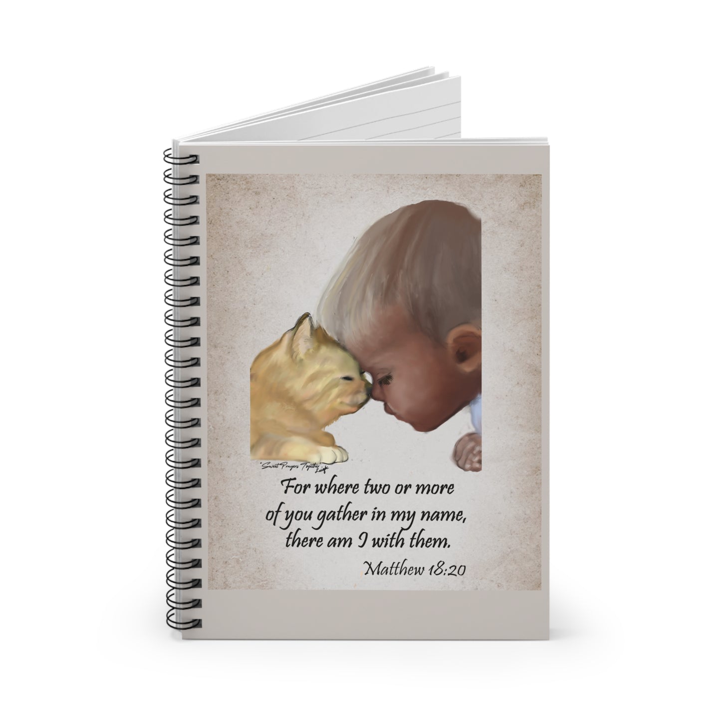 Sweet Prayers Together - Spiral Notebook - Ruled Line