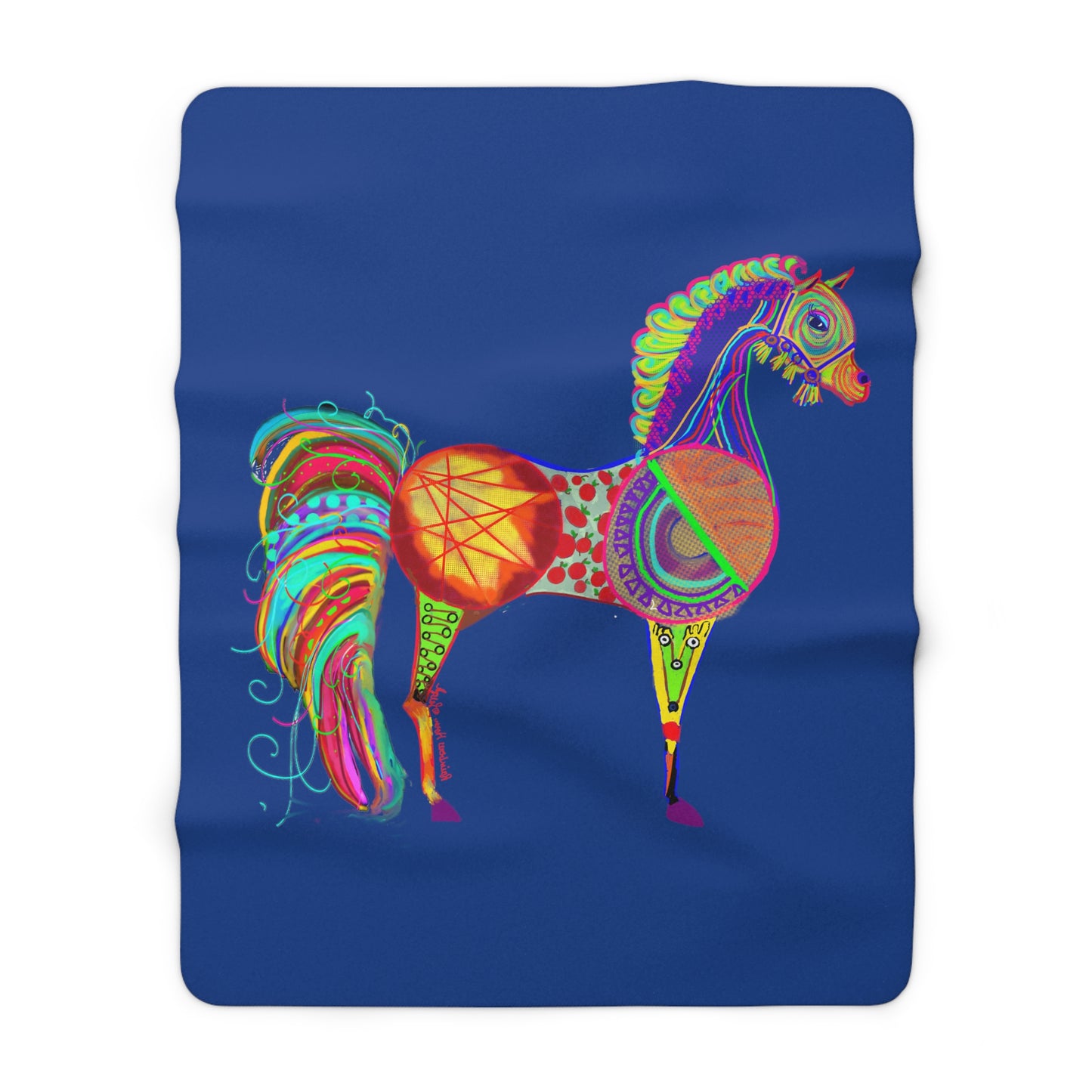 Horse of the Promise - Sherpa Fleece Blanket