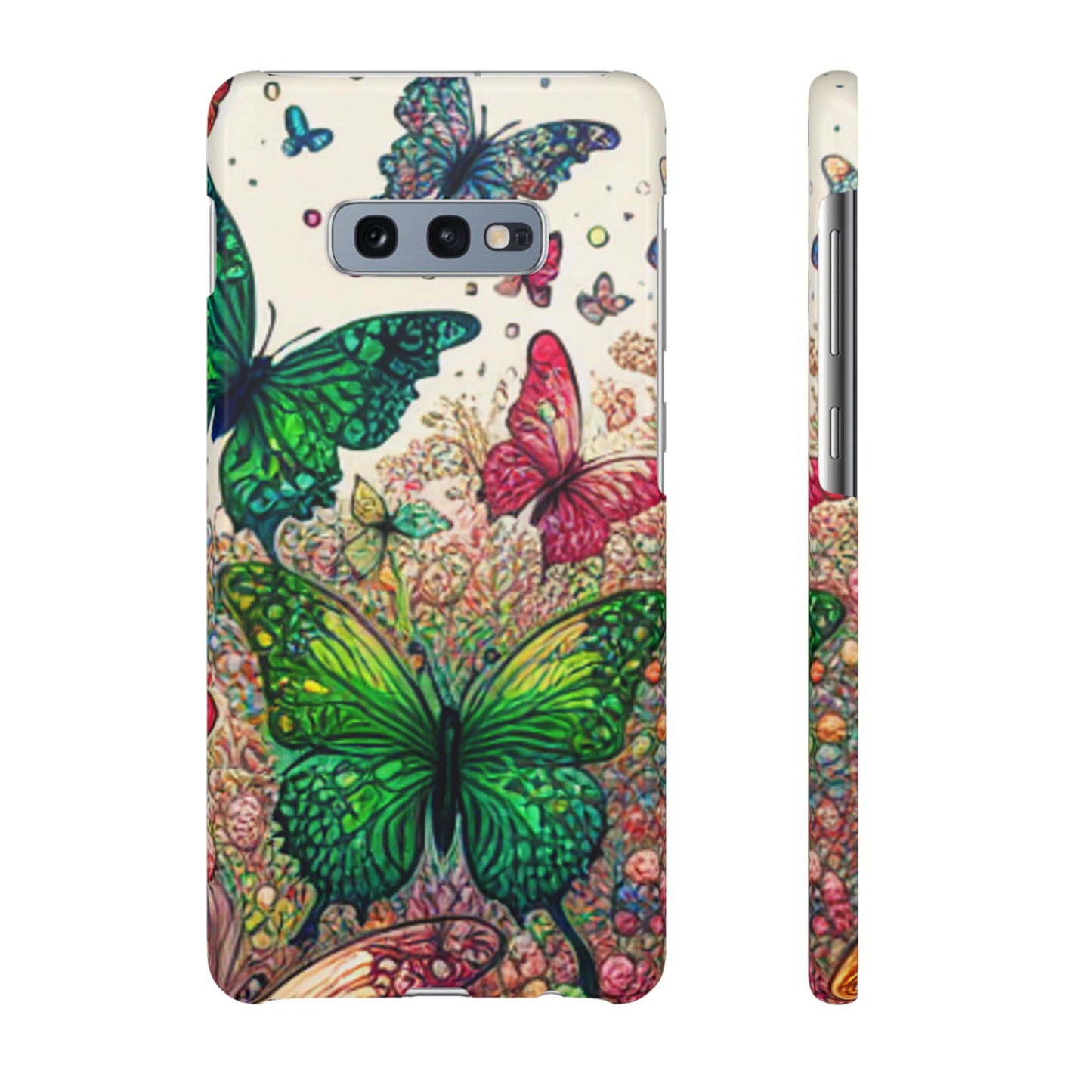 Colorful Butterfly Snap Cases, Over 50 types of Phone Covers, Floral Design, Spring Decor, Eco-Friendly Gift