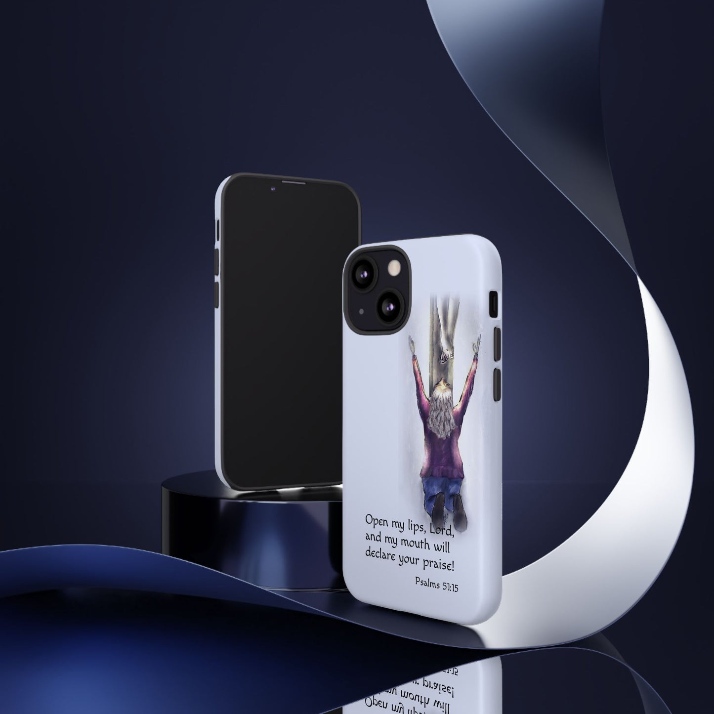 Only You, Jesus - Phone Case with Inspirational Design - Open My Lips, Lord, Christian Gift for Young Adults, Thoughtful Christian Decor, Scripture Phone Case