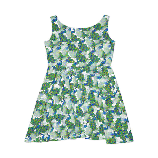 Bohemian Floral Women's Skater Dress | AOP, Summer Dress, Trendy Apparel, Casual Wear, Garden Party Outfit, Vibrant Print