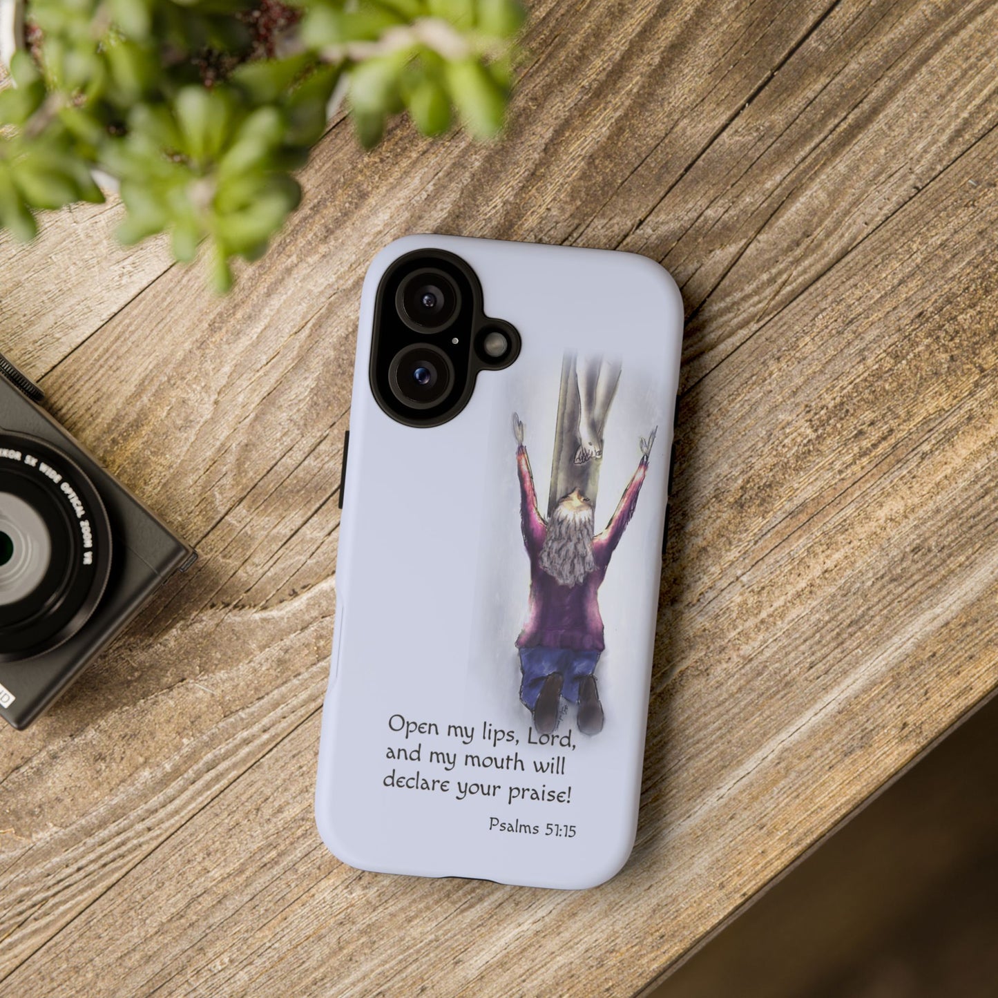 Only You, Jesus - Phone Case with Inspirational Design - Open My Lips, Lord, Christian Gift for Young Adults, Thoughtful Christian Decor, Scripture Phone Case