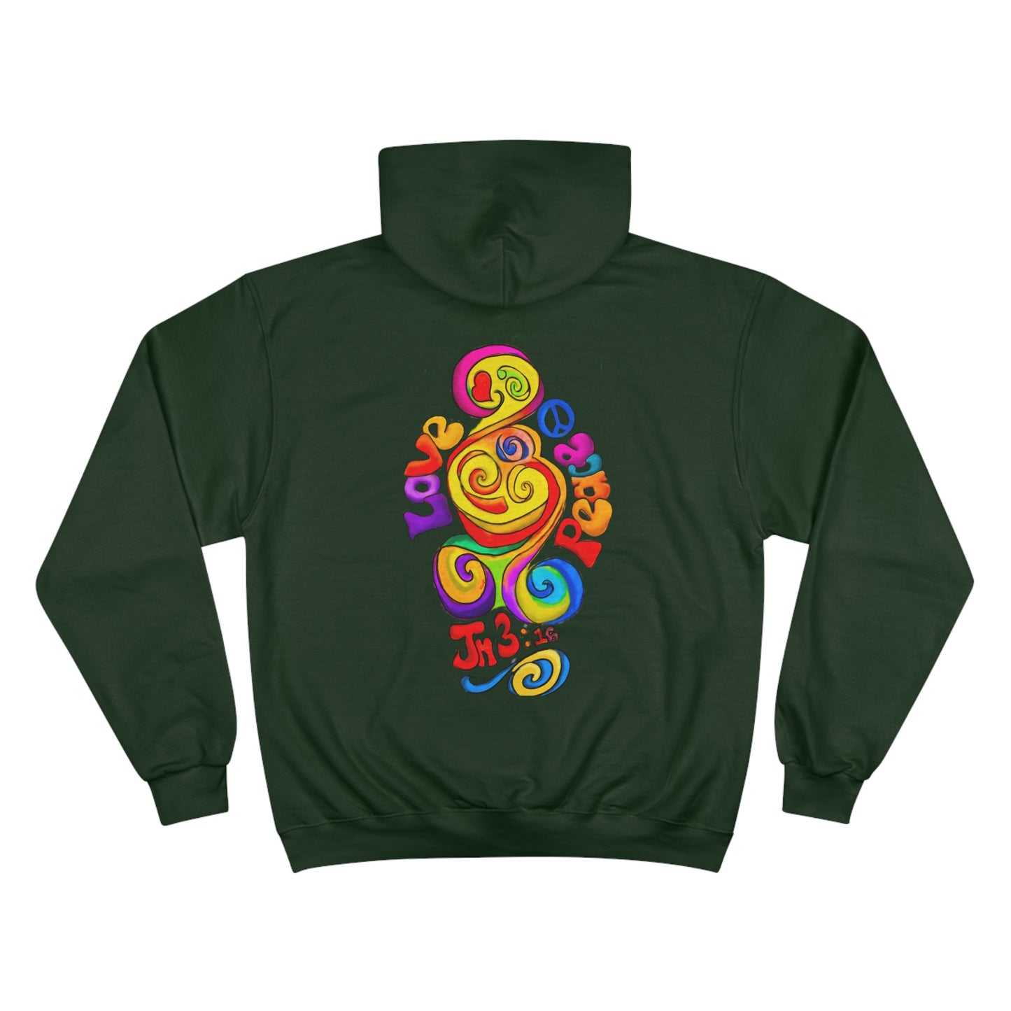 Groovy Love & Peace Champion Hoodie