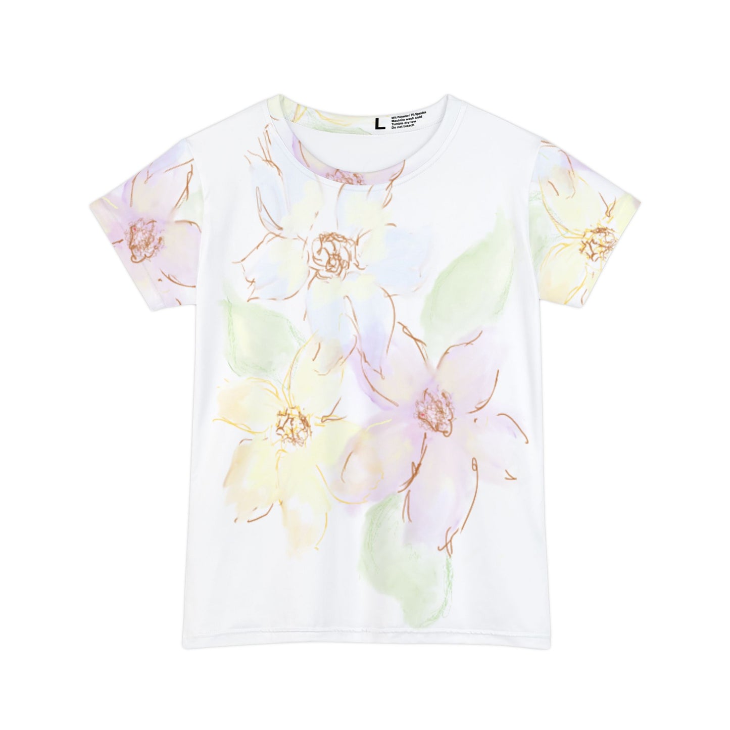 Dainty Flowers Women's Short Sleeve Shirt (AOP)