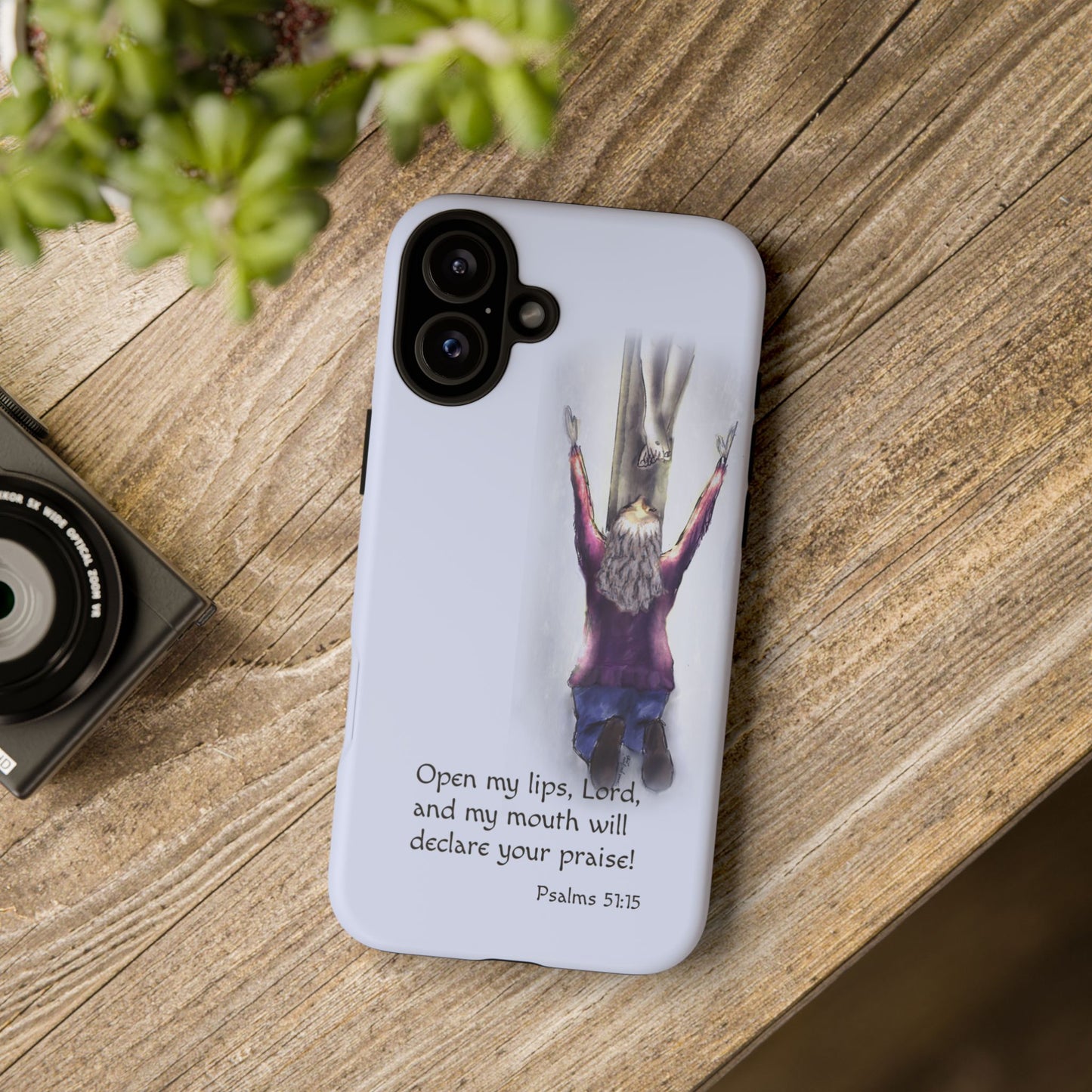 Only You, Jesus - Phone Case with Inspirational Design - Open My Lips, Lord, Christian Gift for Young Adults, Thoughtful Christian Decor, Scripture Phone Case