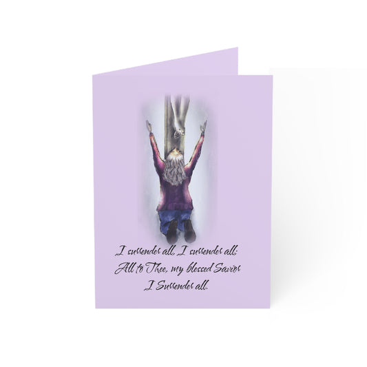 I Surrender - Spiritual Greeting Cards – Inspirational Cards for All Occasions, Encouragement, Love, Thank You, Sympathy, 1-50 Packs