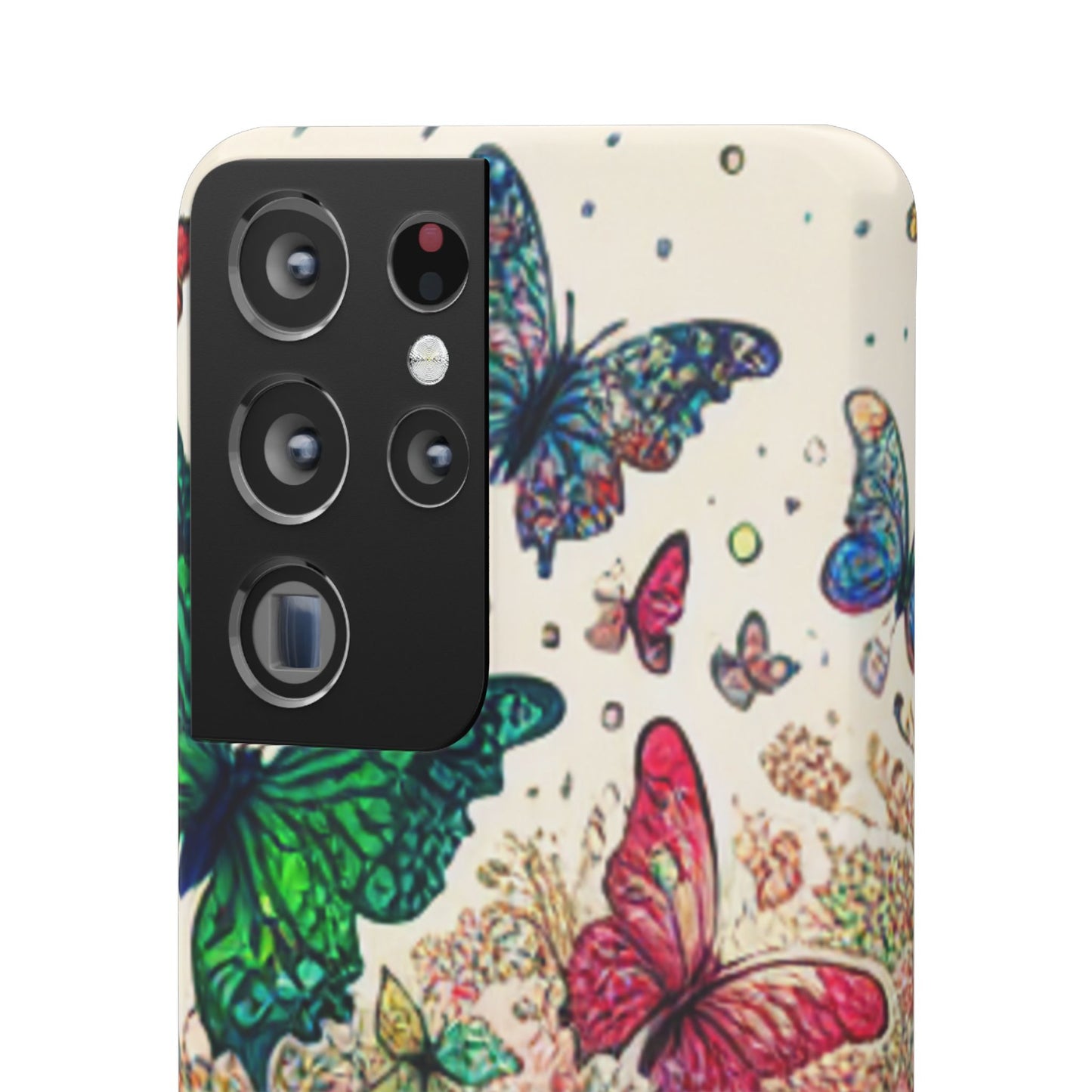 Colorful Butterfly Snap Cases, Over 50 types of Phone Covers, Floral Design, Spring Decor, Eco-Friendly Gift
