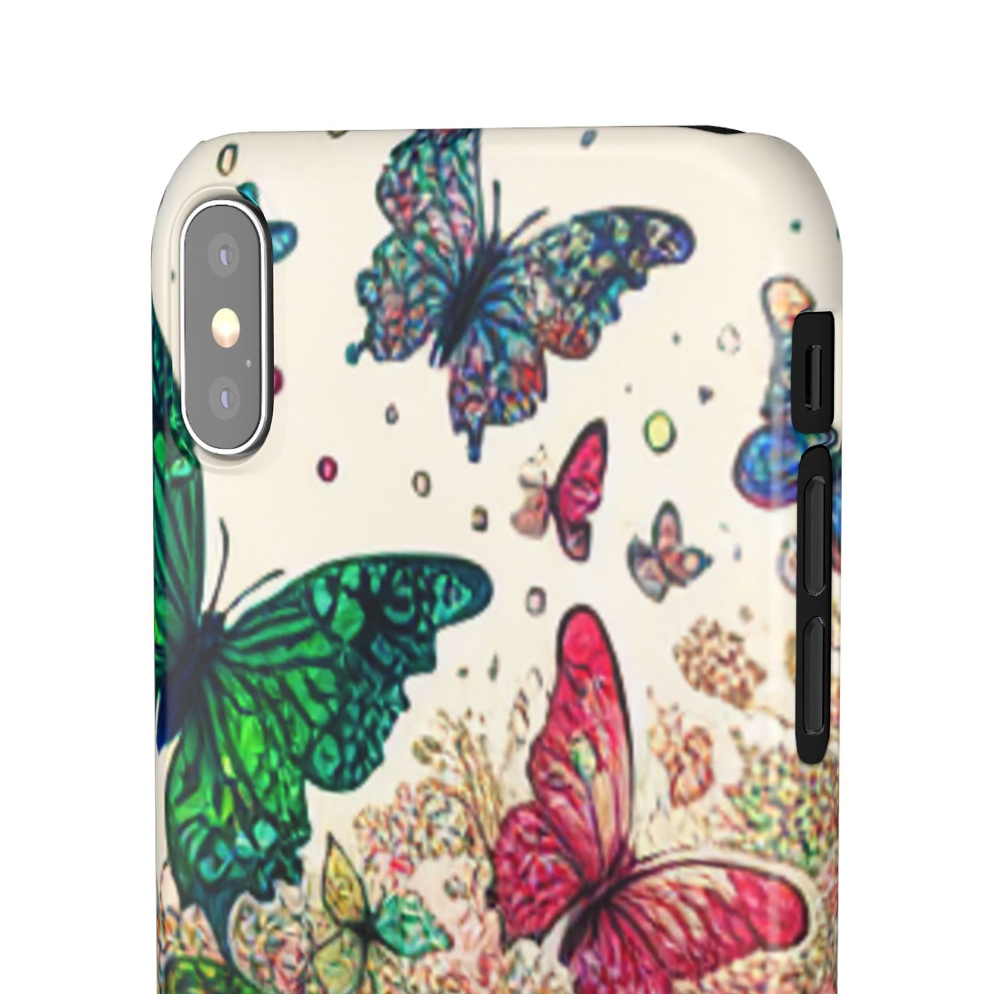 Colorful Butterfly Snap Cases, Over 50 types of Phone Covers, Floral Design, Spring Decor, Eco-Friendly Gift