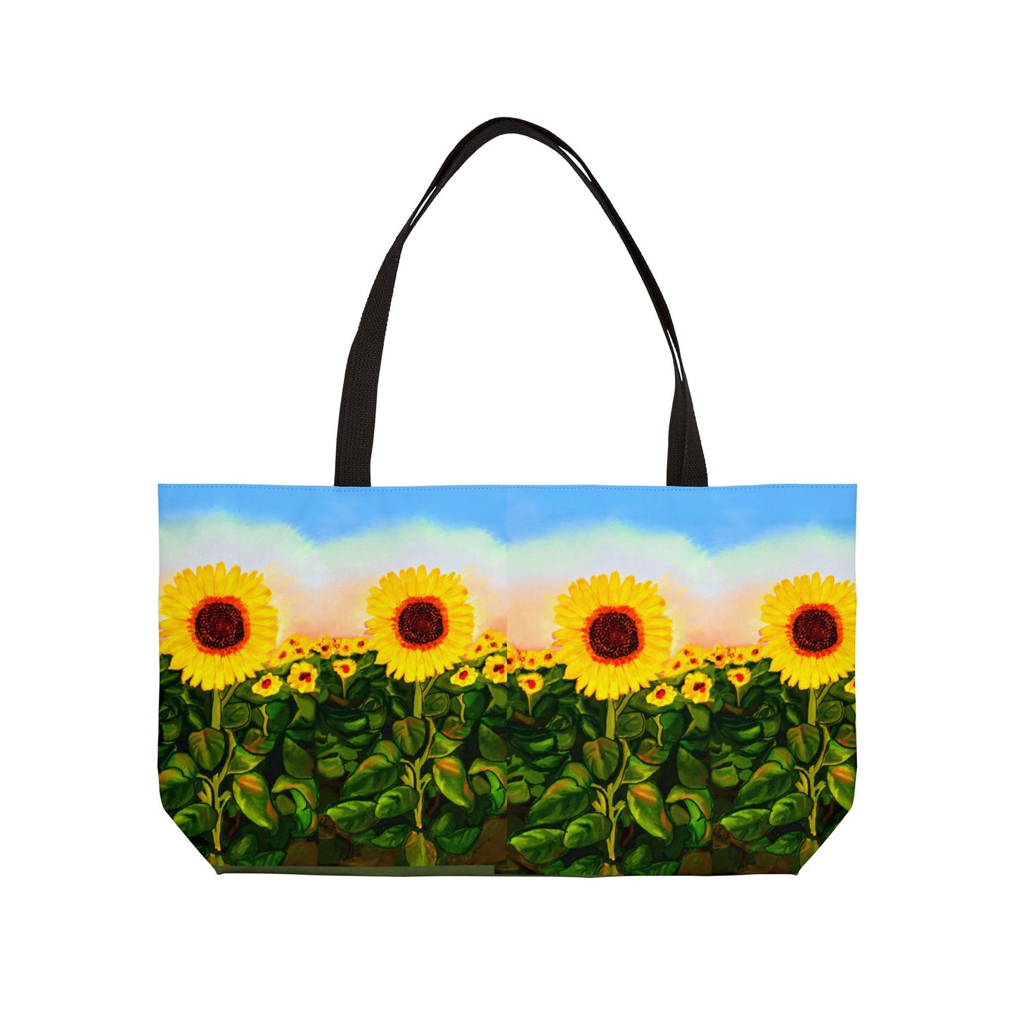 Sunflower Weekender Tote Bag - Perfect for Travel & Summer Outings