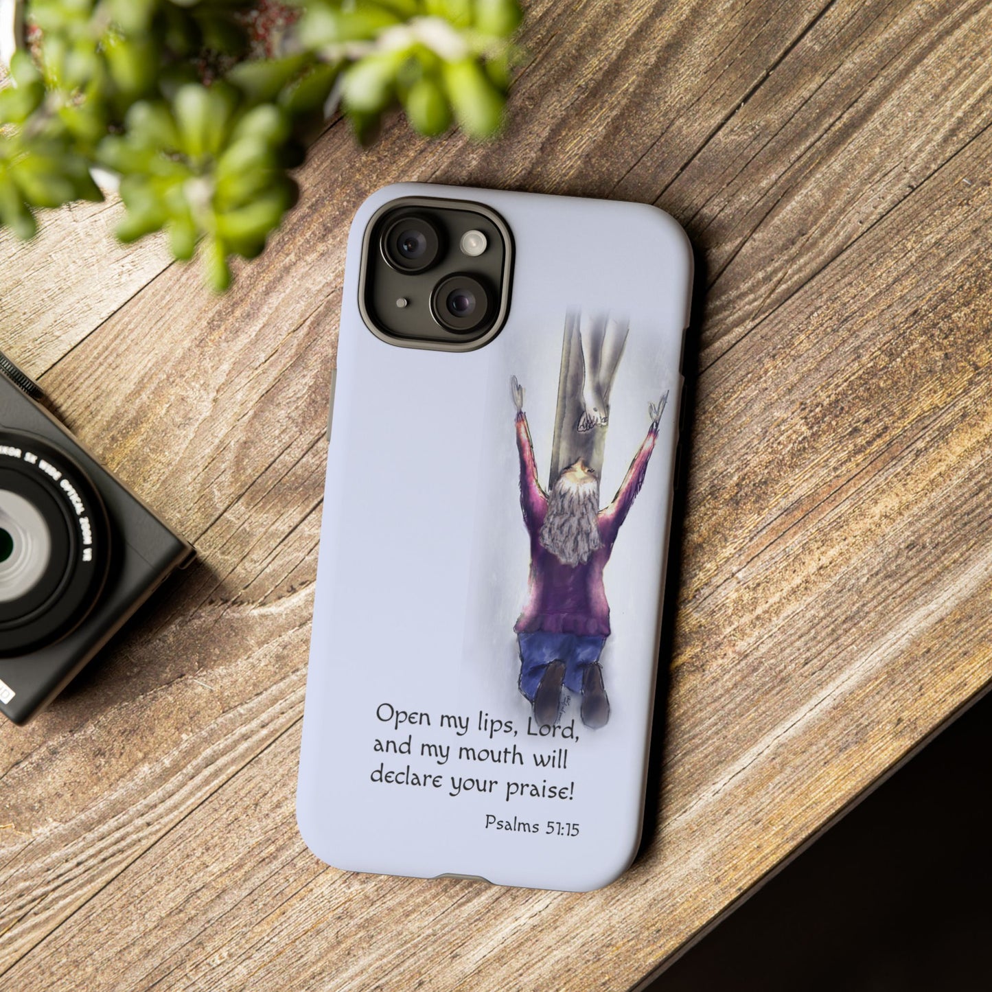 Only You, Jesus - Phone Case with Inspirational Design - Open My Lips, Lord, Christian Gift for Young Adults, Thoughtful Christian Decor, Scripture Phone Case