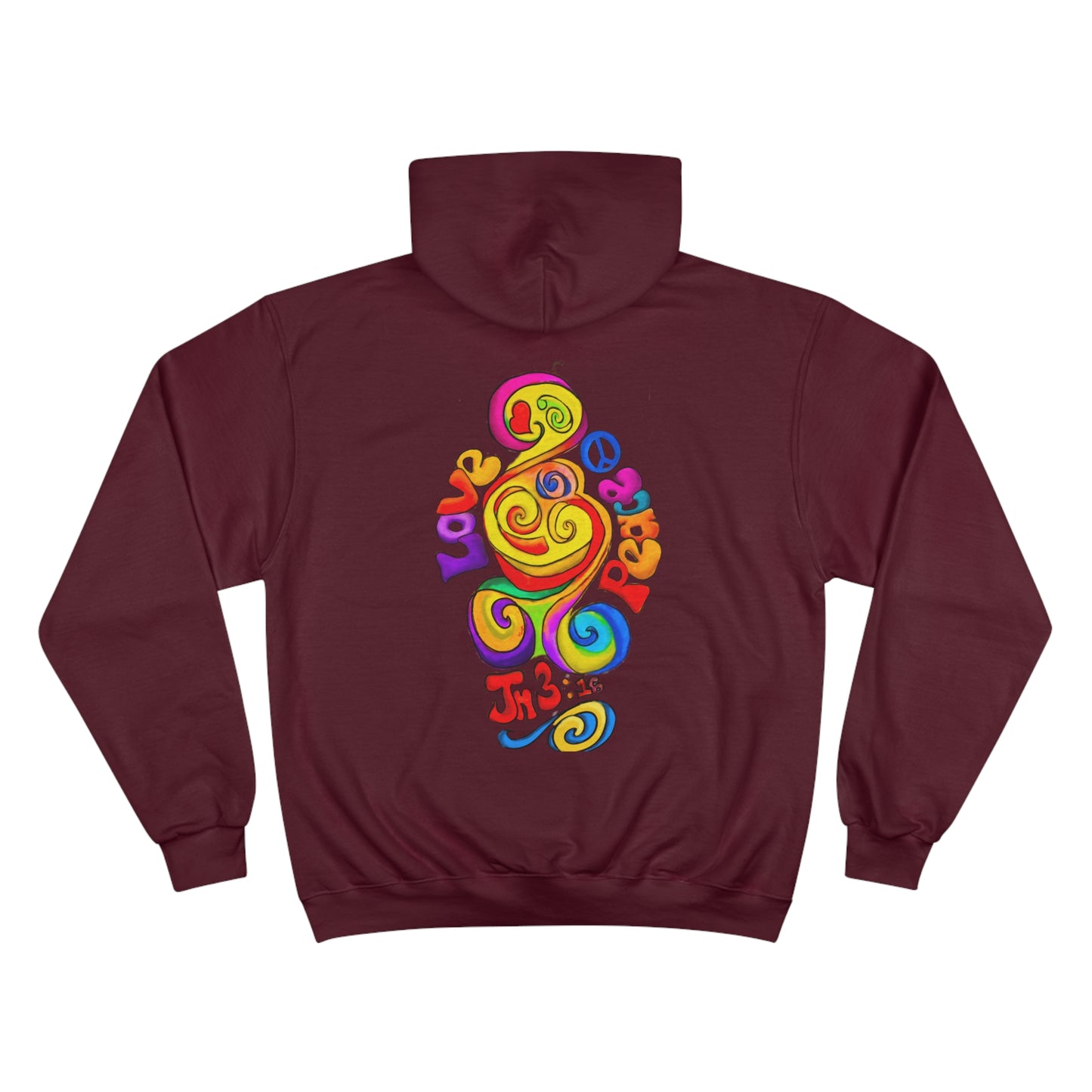 Groovy Love & Peace Champion Hoodie