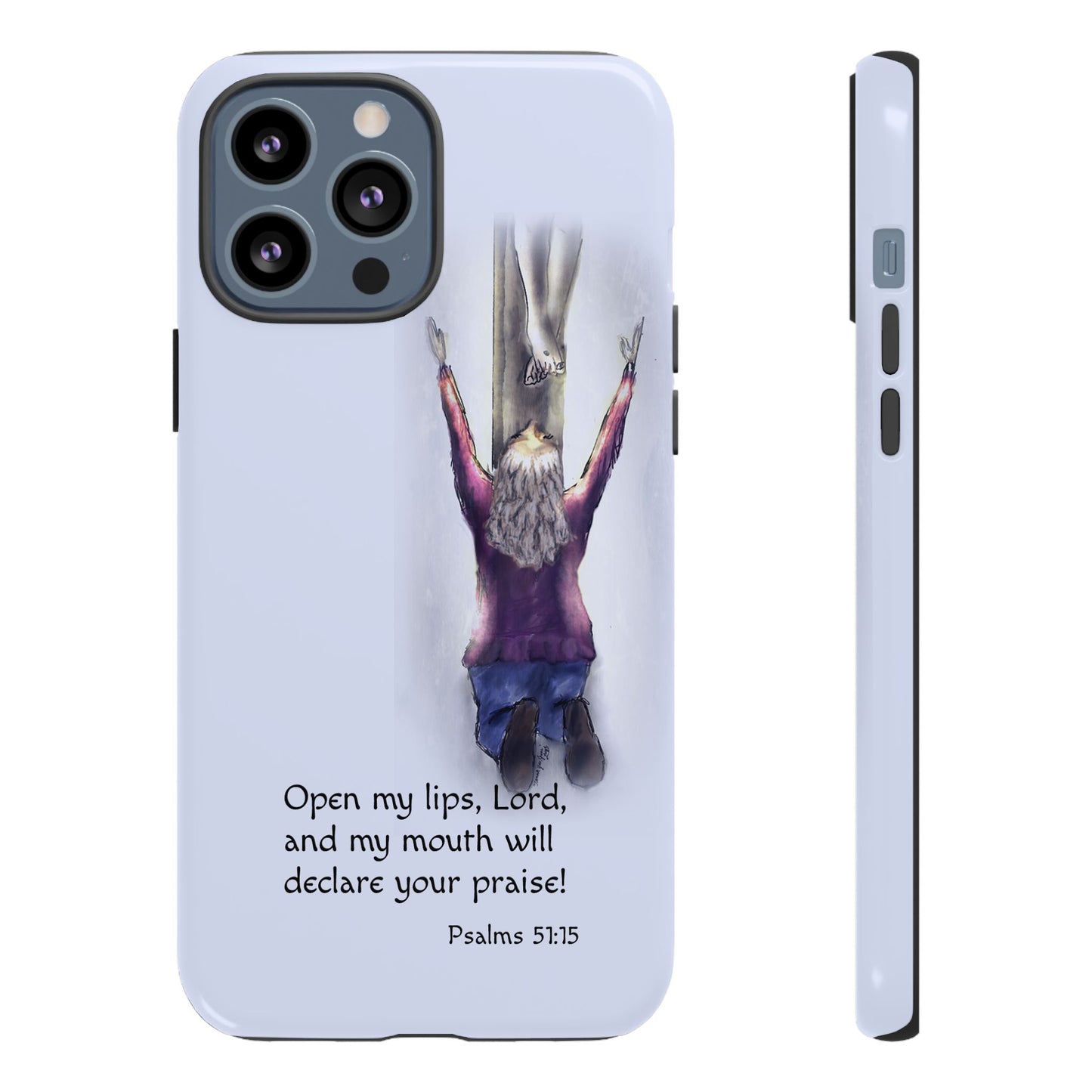 Only You, Jesus - Phone Case with Inspirational Design - Open My Lips, Lord, Christian Gift for Young Adults, Thoughtful Christian Decor, Scripture Phone Case
