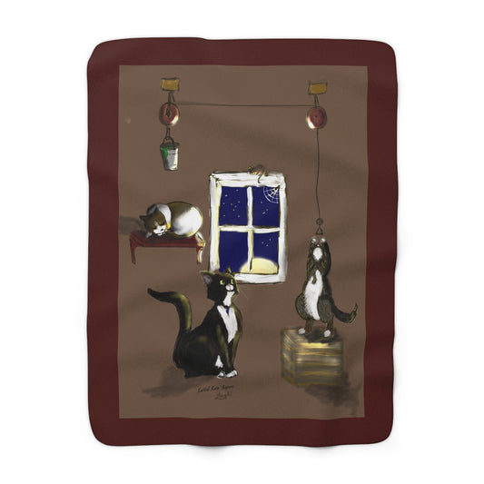 Kostial Kats' Kapers - Sherpa Fleece Blanket