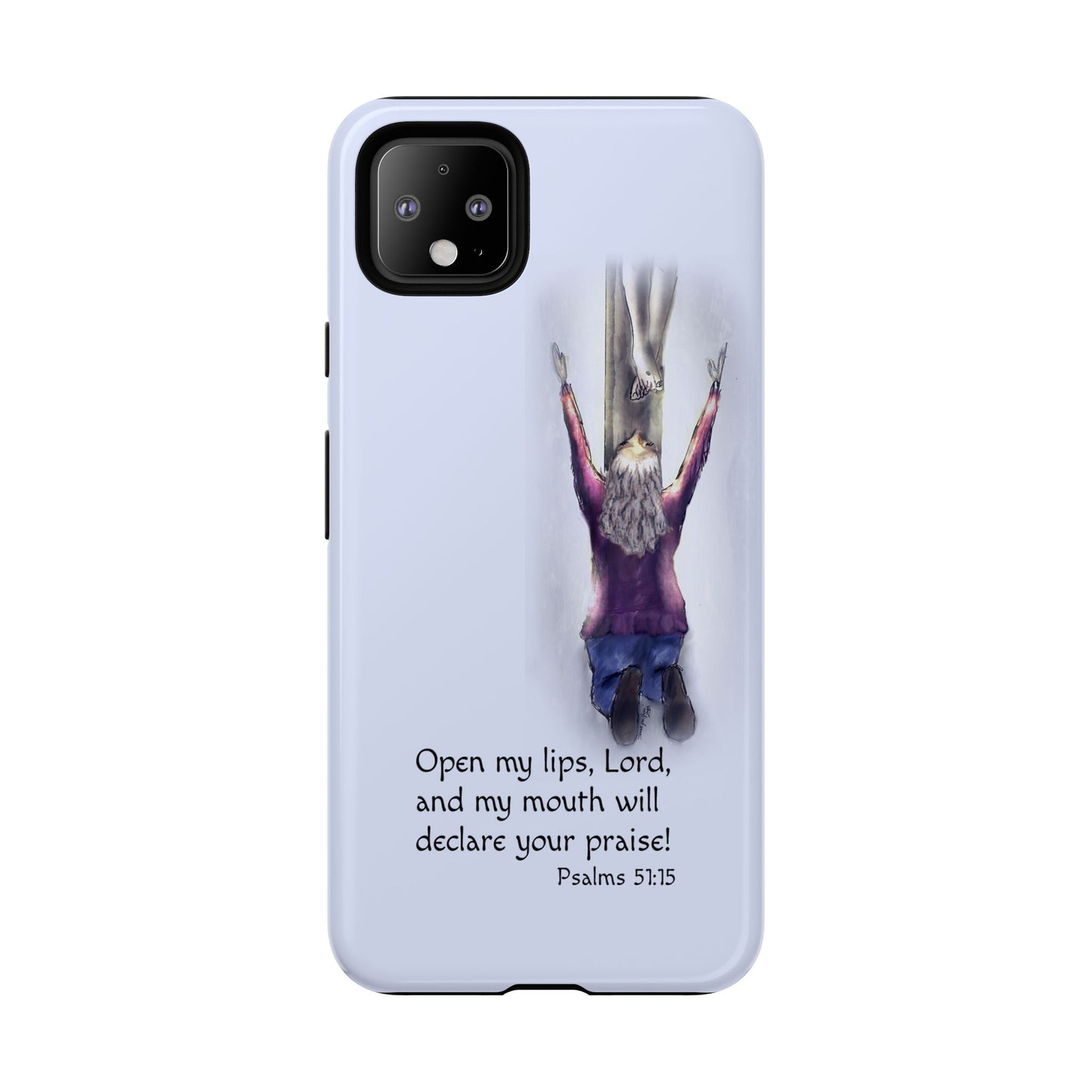Only You, Jesus - Phone Case with Inspirational Design - Open My Lips, Lord, Christian Gift for Young Adults, Thoughtful Christian Decor, Scripture Phone Case