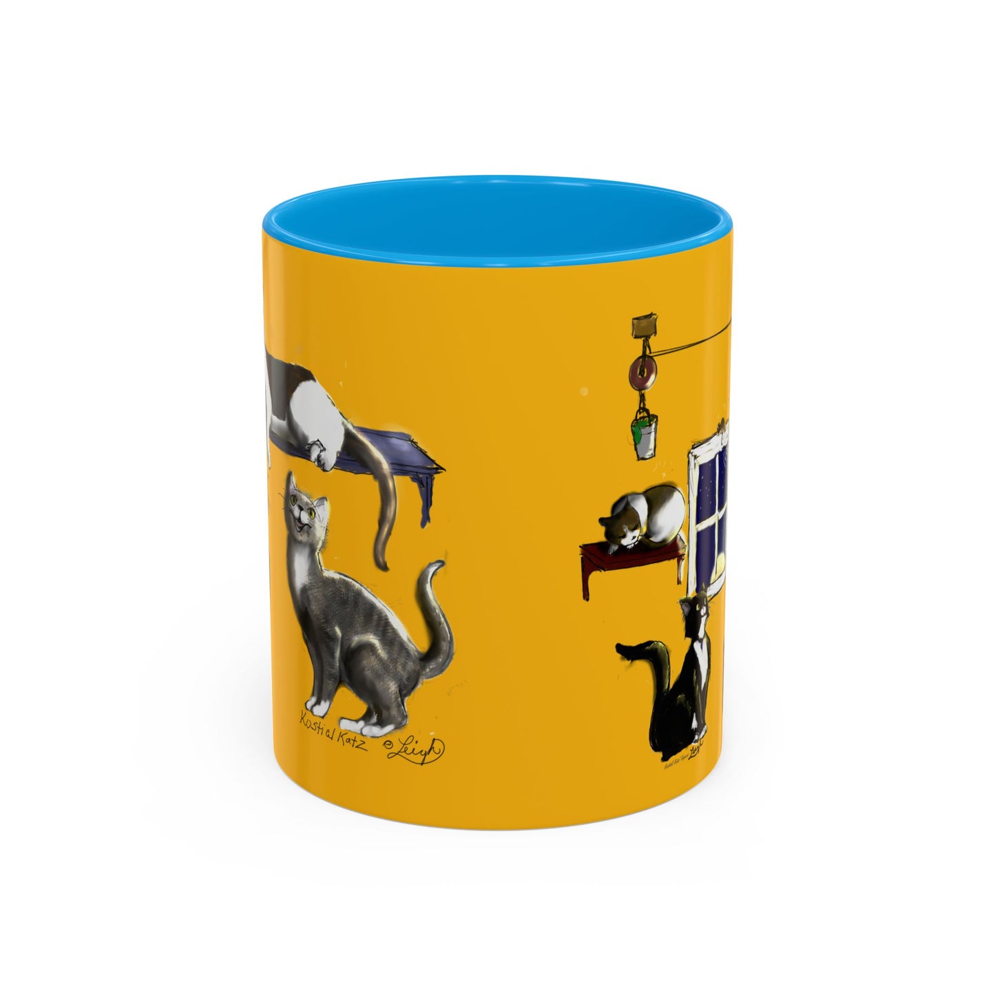 Kostial Katz Colorful Mugs (11oz, 15oz)