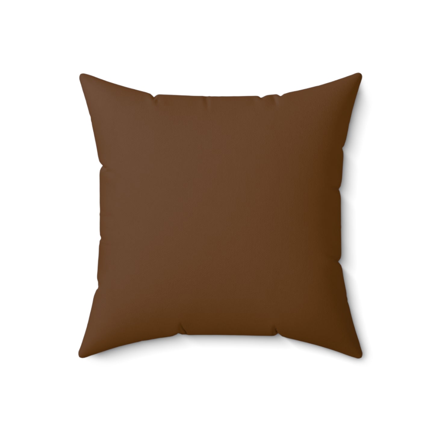 Mare & Foal - dark brown border Spun Polyester Square Pillow