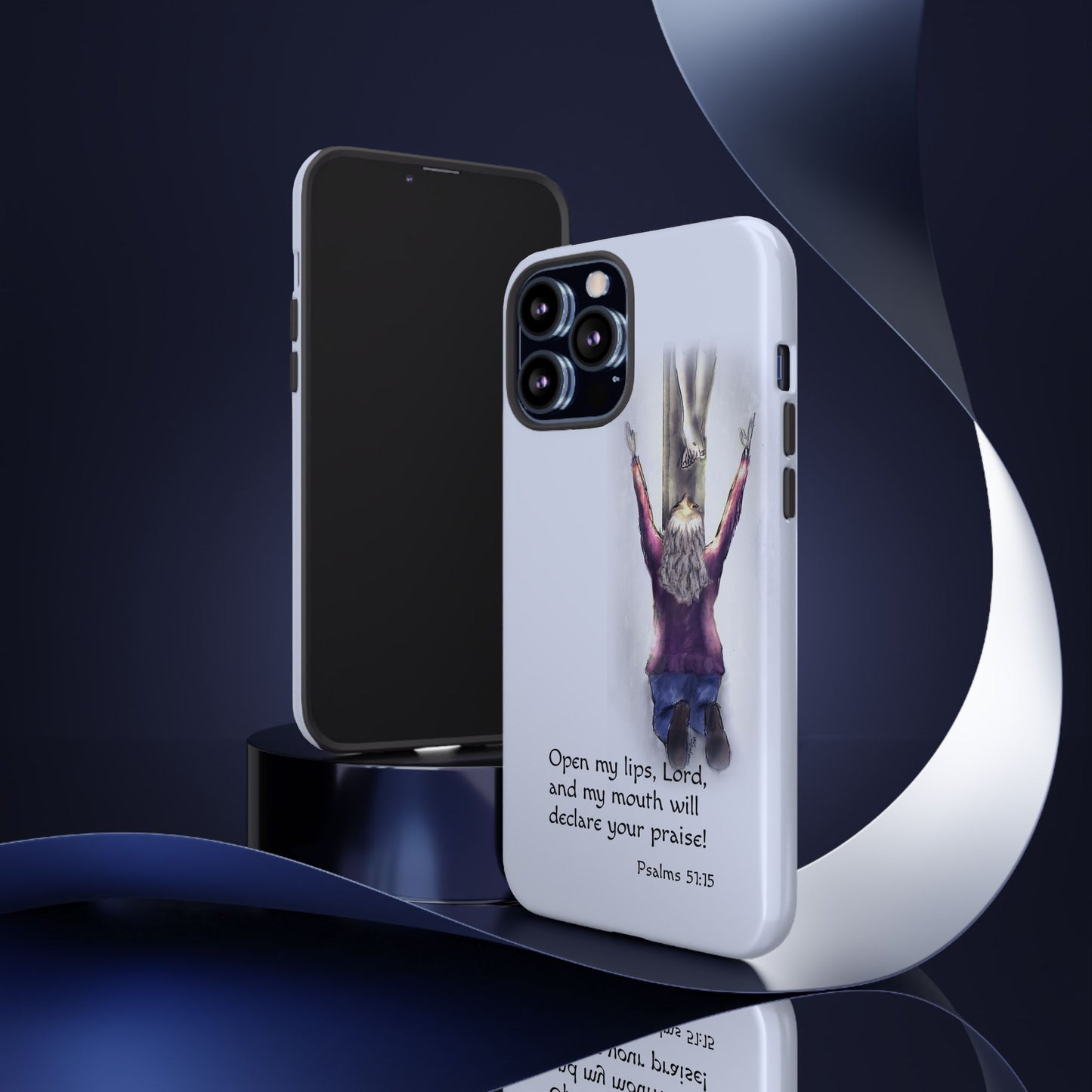 Only You, Jesus - Phone Case with Inspirational Design - Open My Lips, Lord, Christian Gift for Young Adults, Thoughtful Christian Decor, Scripture Phone Case