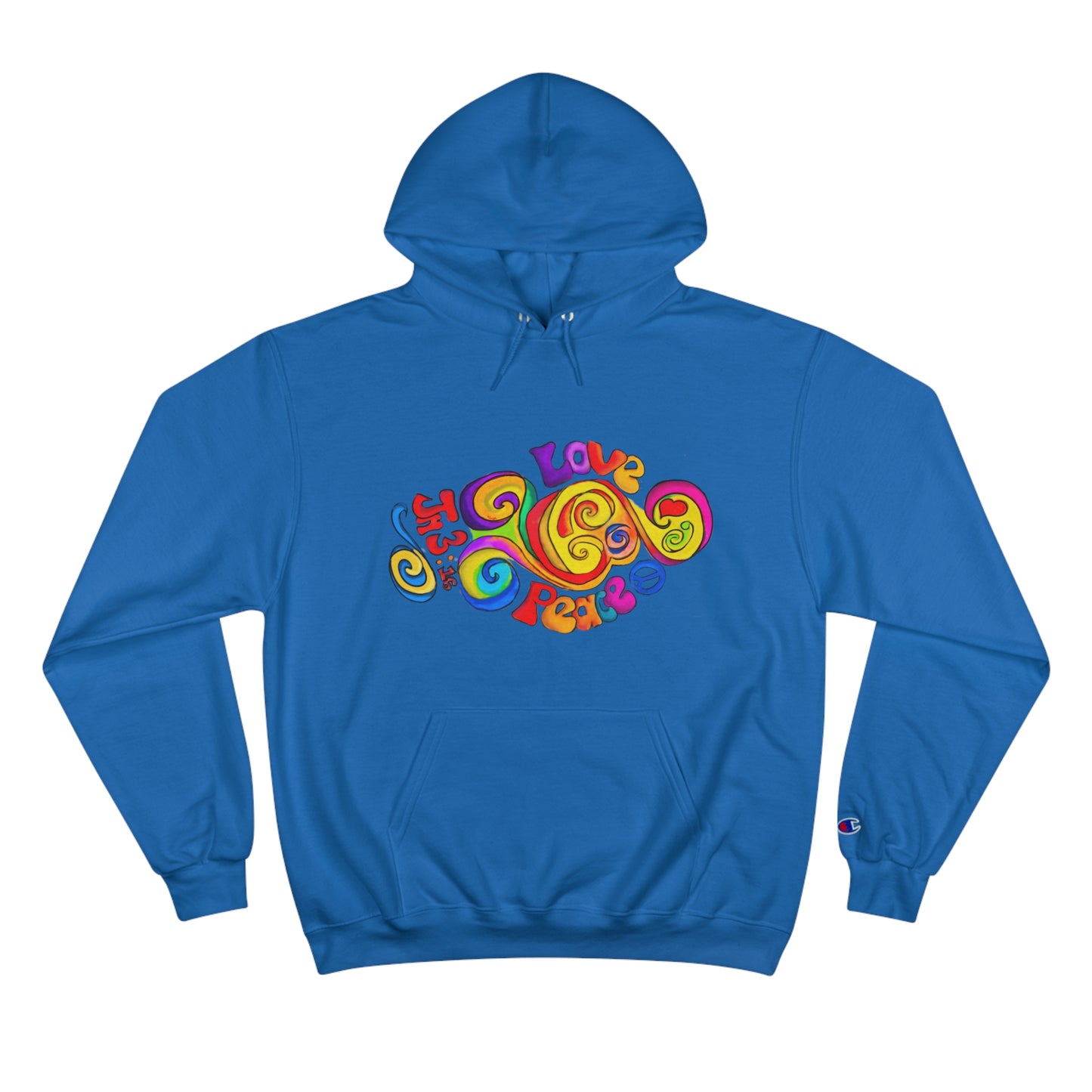 Groovy Love & Peace Champion Hoodie