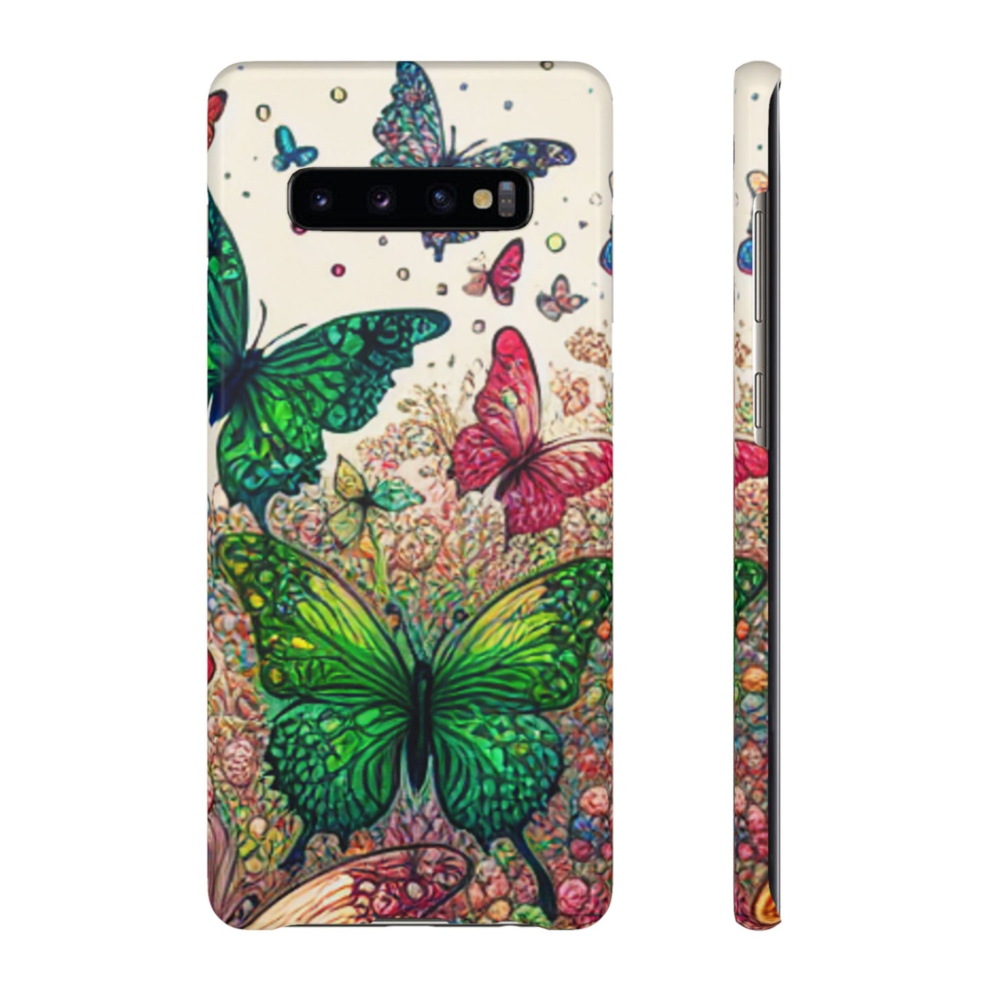 Colorful Butterfly Snap Cases, Over 50 types of Phone Covers, Floral Design, Spring Decor, Eco-Friendly Gift