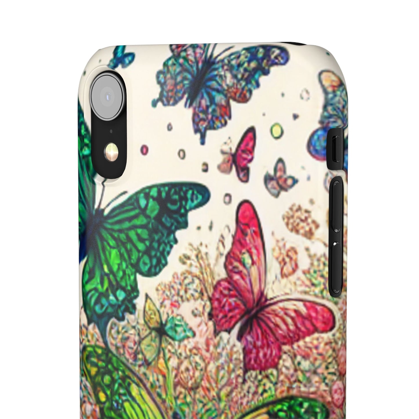Colorful Butterfly Snap Cases, Over 50 types of Phone Covers, Floral Design, Spring Decor, Eco-Friendly Gift