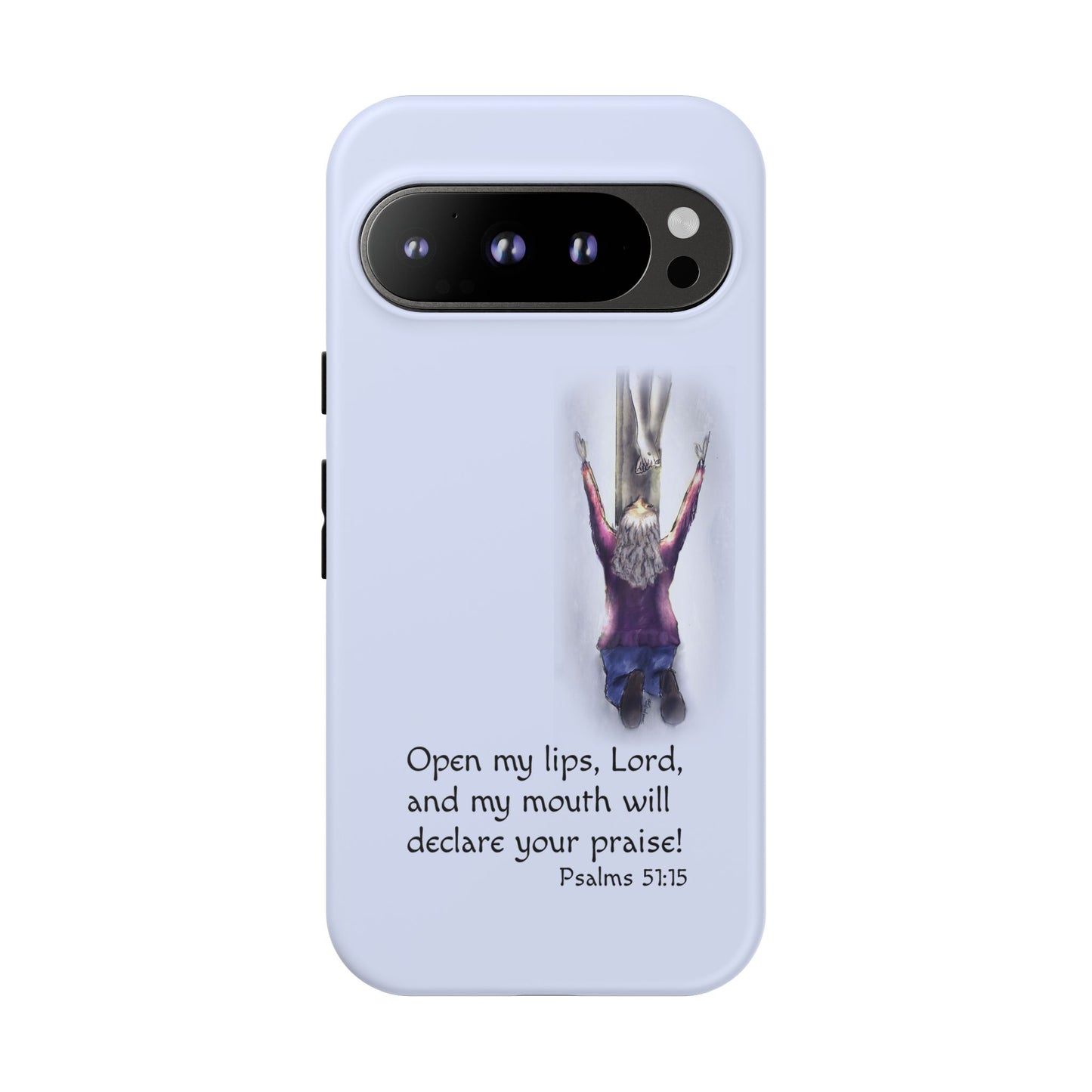 Only You, Jesus - Phone Case with Inspirational Design - Open My Lips, Lord, Christian Gift for Young Adults, Thoughtful Christian Decor, Scripture Phone Case
