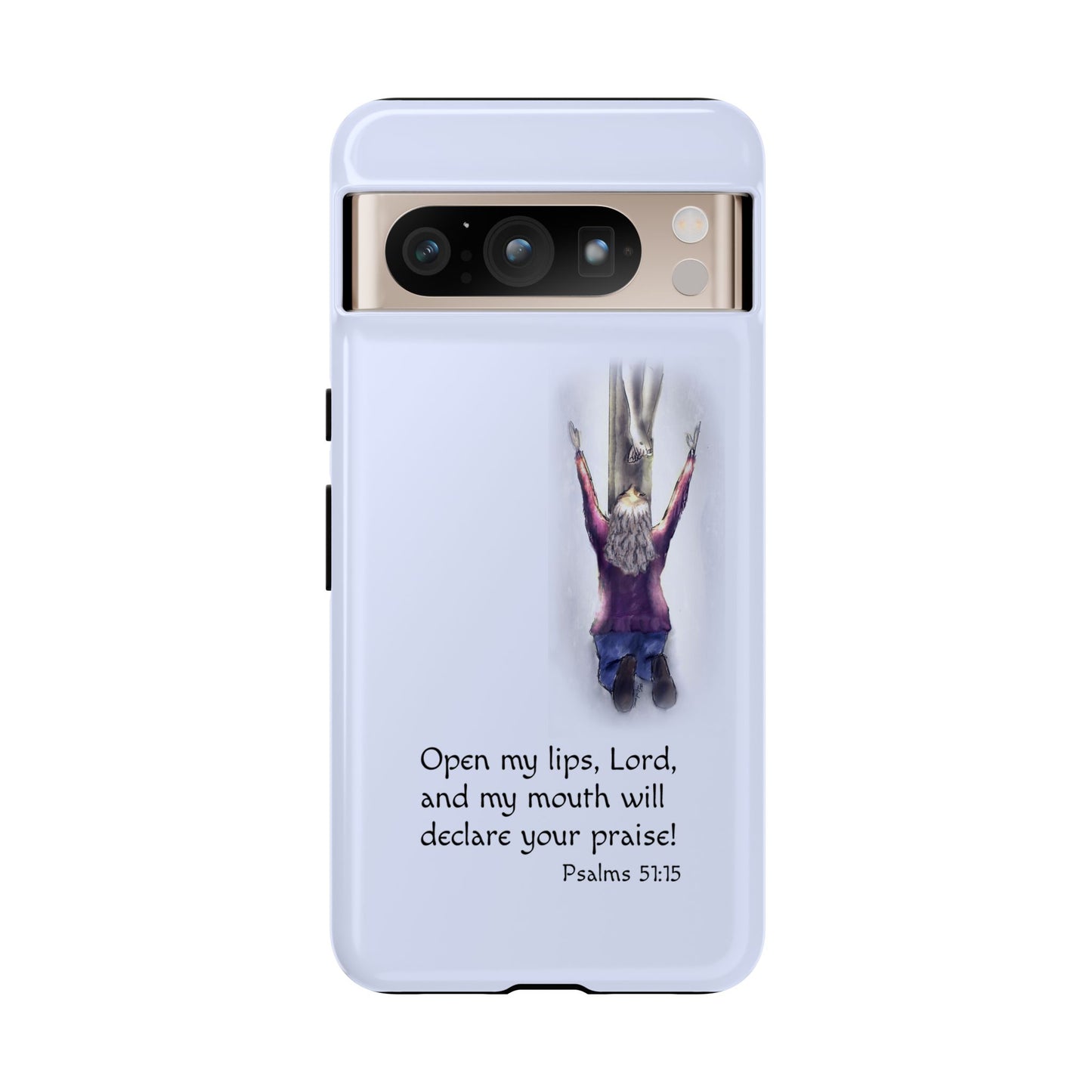 Only You, Jesus - Phone Case with Inspirational Design - Open My Lips, Lord, Christian Gift for Young Adults, Thoughtful Christian Decor, Scripture Phone Case