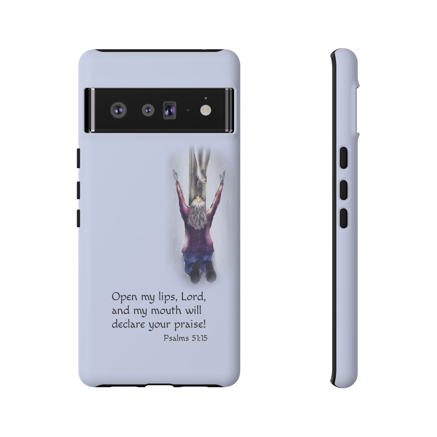 Only You, Jesus - Phone Case with Inspirational Design - Open My Lips, Lord, Christian Gift for Young Adults, Thoughtful Christian Decor, Scripture Phone Case