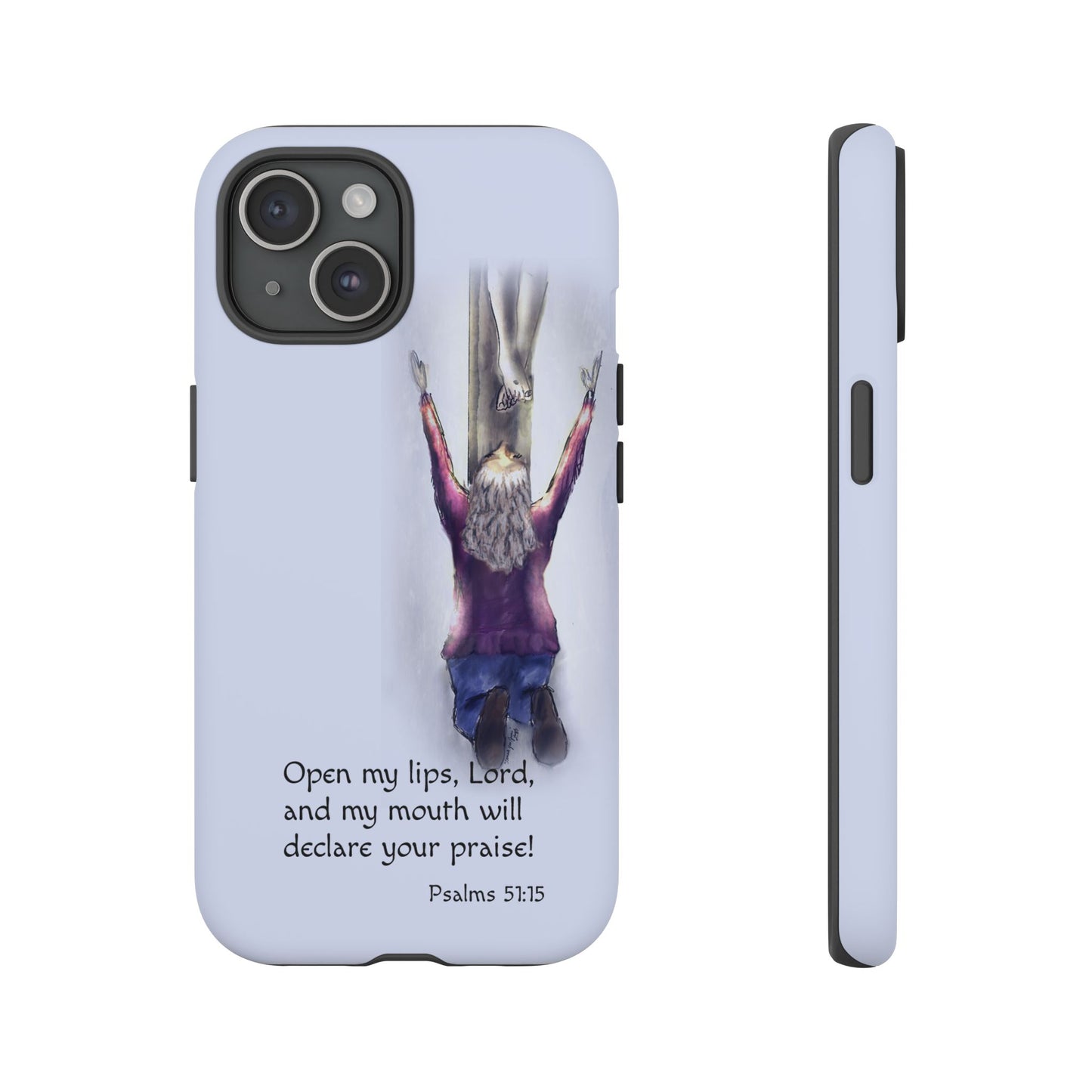 Only You, Jesus - Phone Case with Inspirational Design - Open My Lips, Lord, Christian Gift for Young Adults, Thoughtful Christian Decor, Scripture Phone Case