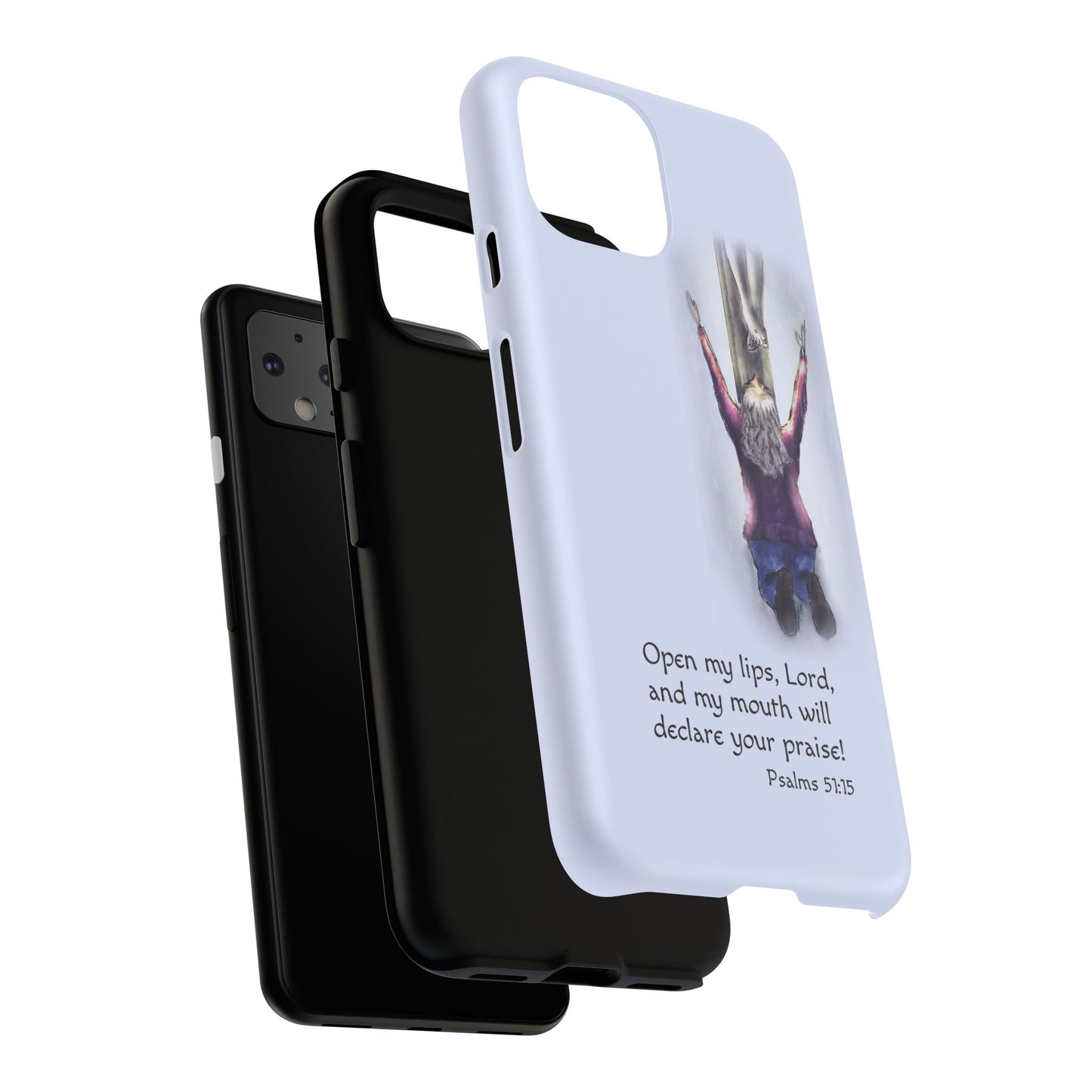 Only You, Jesus - Phone Case with Inspirational Design - Open My Lips, Lord, Christian Gift for Young Adults, Thoughtful Christian Decor, Scripture Phone Case