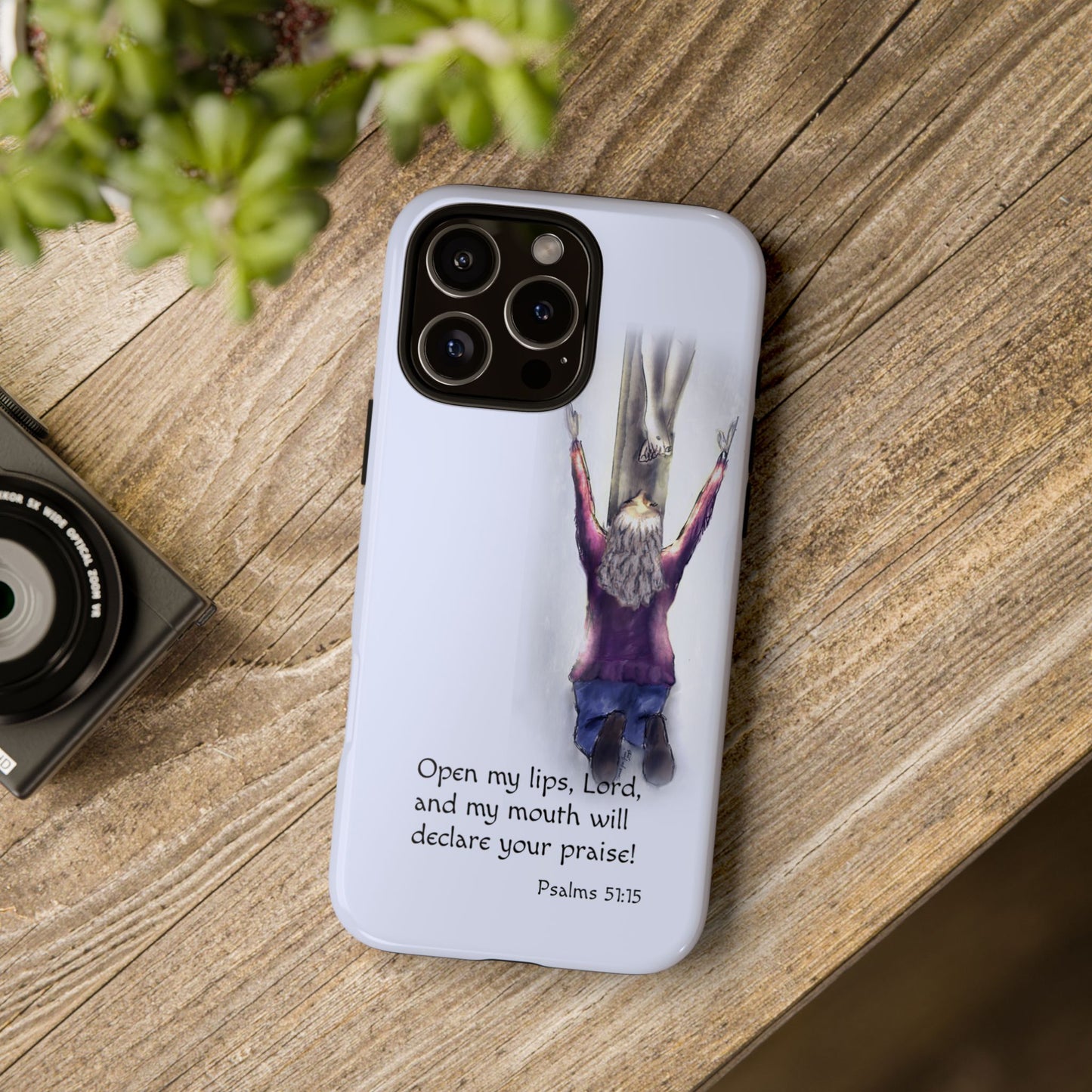 Only You, Jesus - Phone Case with Inspirational Design - Open My Lips, Lord, Christian Gift for Young Adults, Thoughtful Christian Decor, Scripture Phone Case