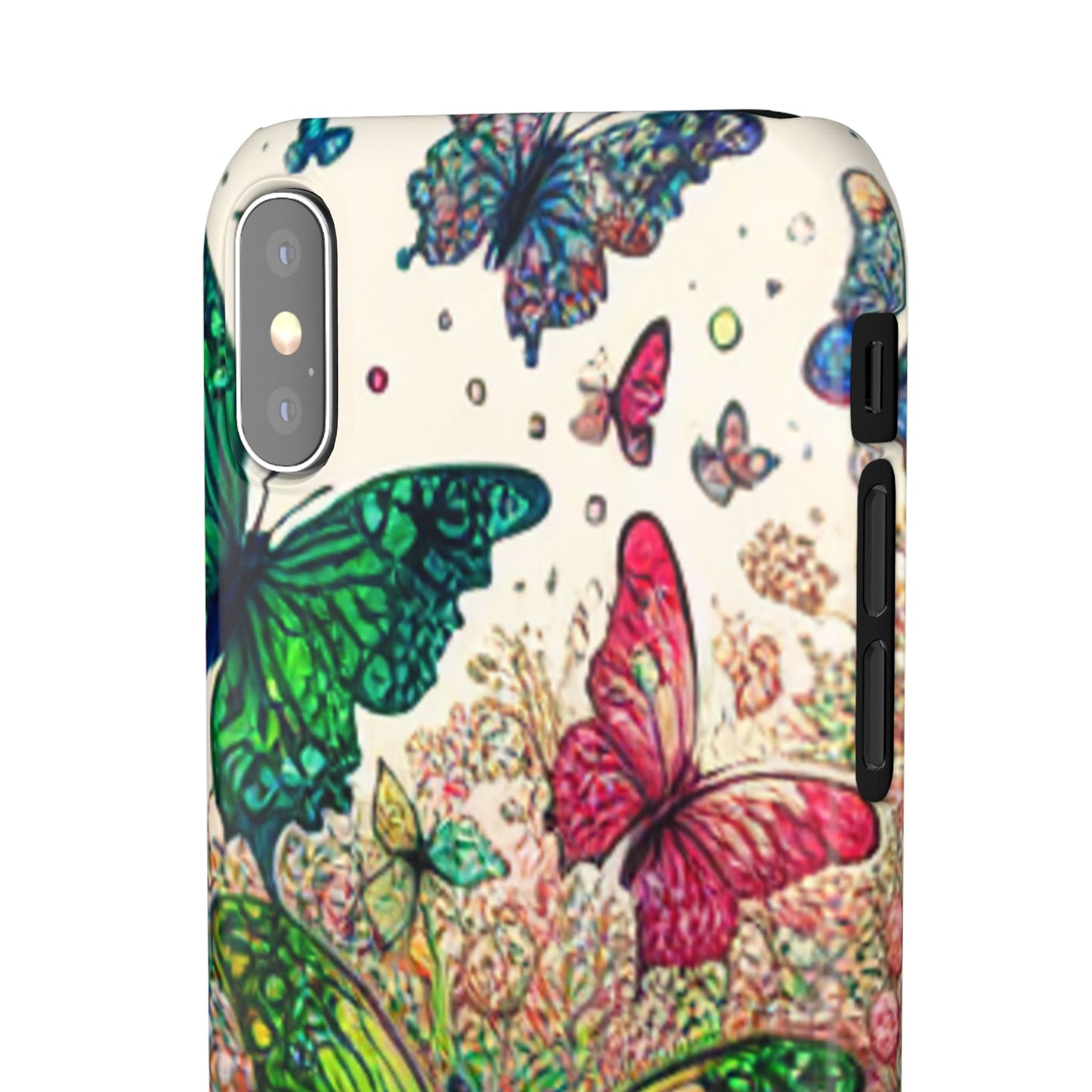 Colorful Butterfly Snap Cases, Over 50 types of Phone Covers, Floral Design, Spring Decor, Eco-Friendly Gift