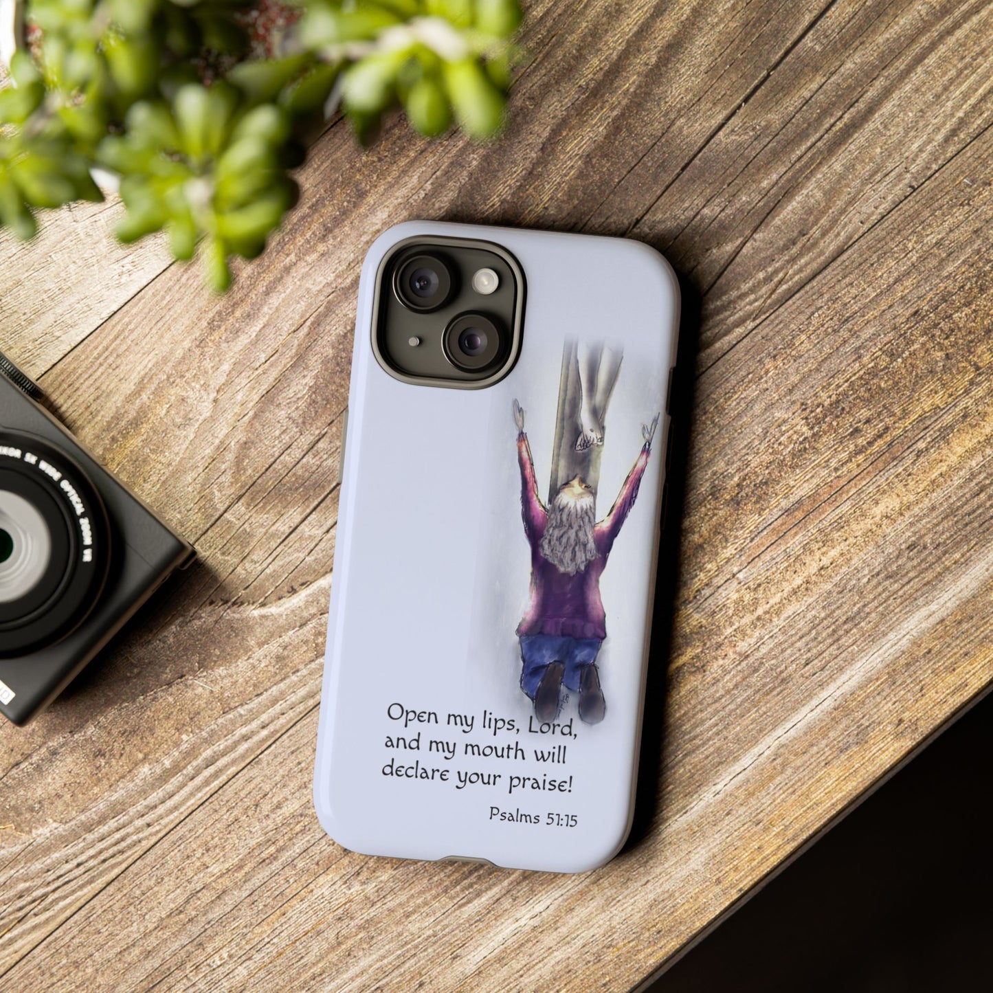 Only You, Jesus - Phone Case with Inspirational Design - Open My Lips, Lord, Christian Gift for Young Adults, Thoughtful Christian Decor, Scripture Phone Case