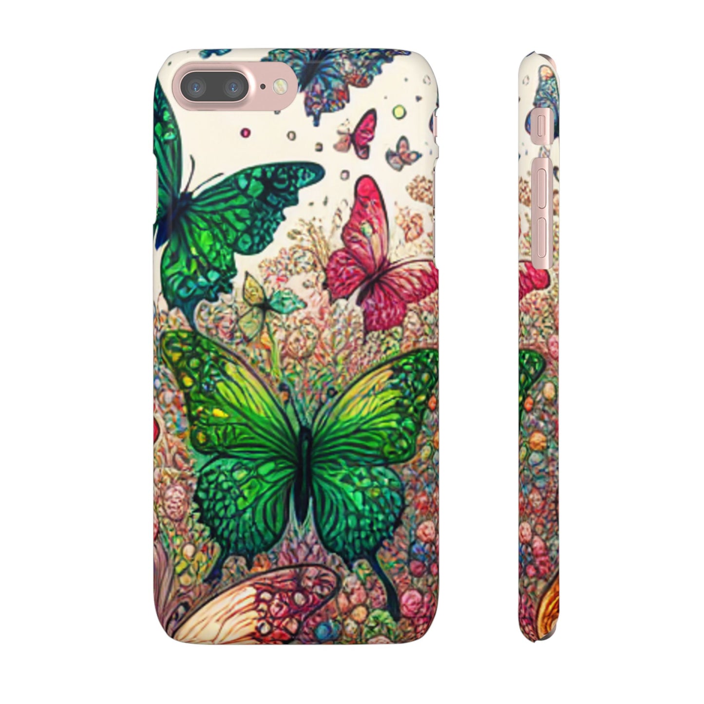 Colorful Butterfly Snap Cases, Over 50 types of Phone Covers, Floral Design, Spring Decor, Eco-Friendly Gift