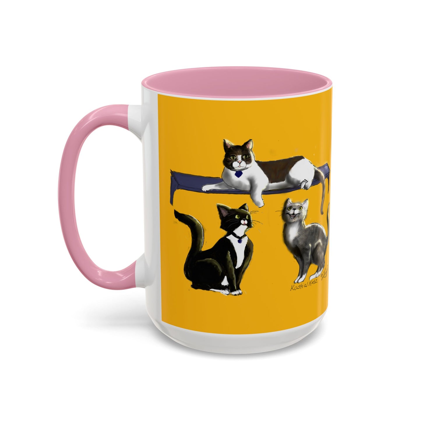 Kostial Katz Colorful Mugs (11oz, 15oz)