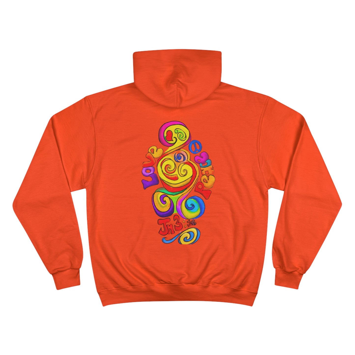 Groovy Love & Peace Champion Hoodie