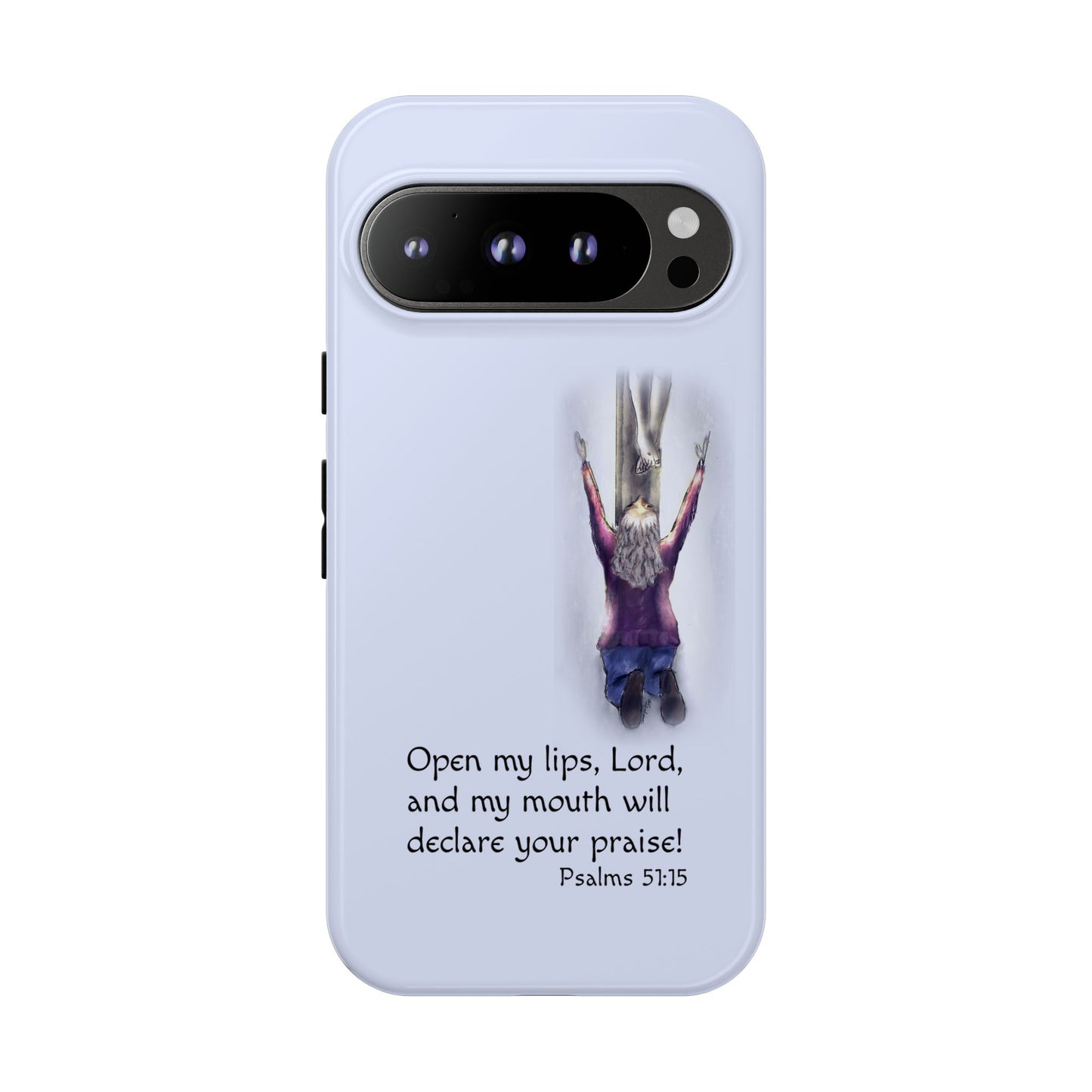 Only You, Jesus - Phone Case with Inspirational Design - Open My Lips, Lord, Christian Gift for Young Adults, Thoughtful Christian Decor, Scripture Phone Case