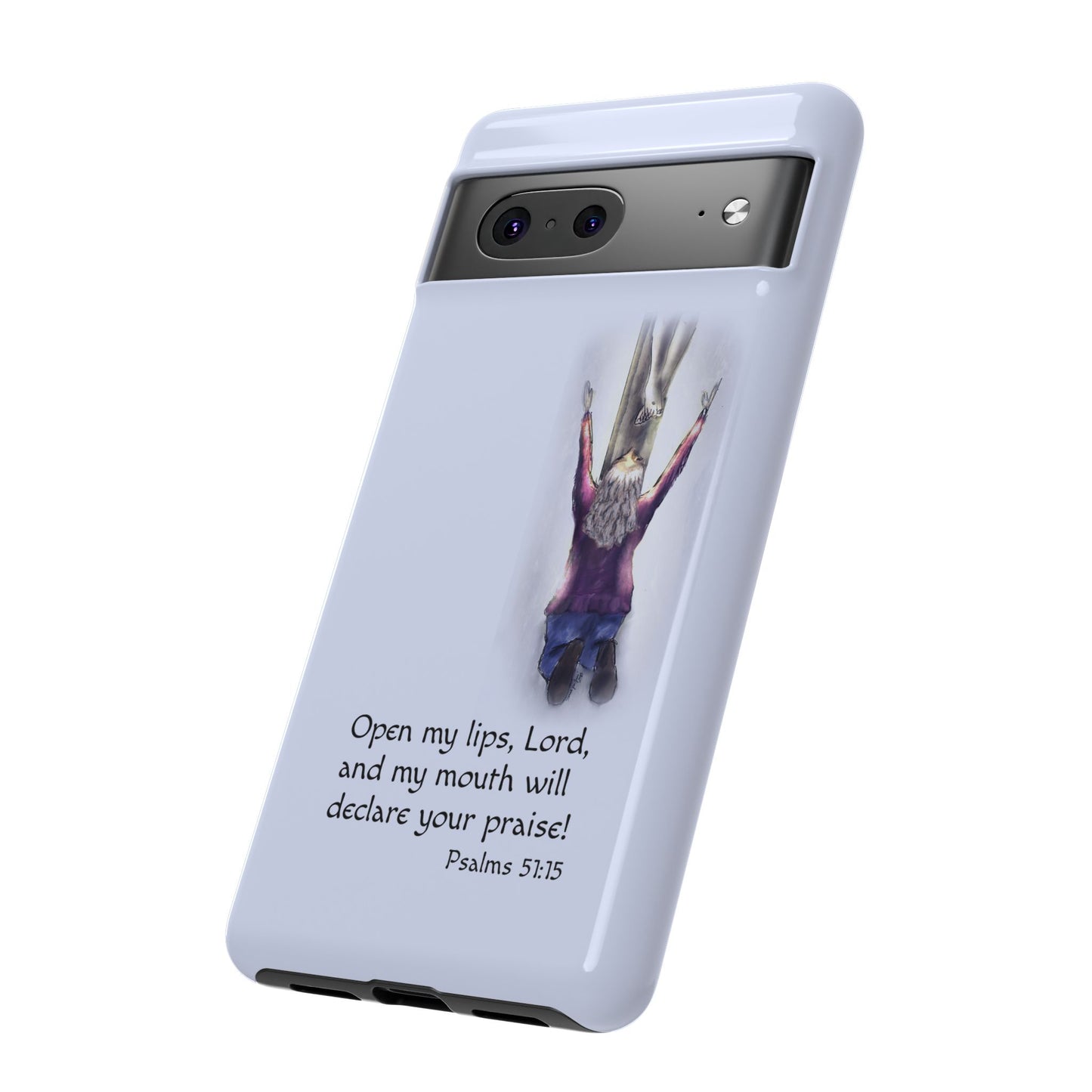 Only You, Jesus - Phone Case with Inspirational Design - Open My Lips, Lord, Christian Gift for Young Adults, Thoughtful Christian Decor, Scripture Phone Case