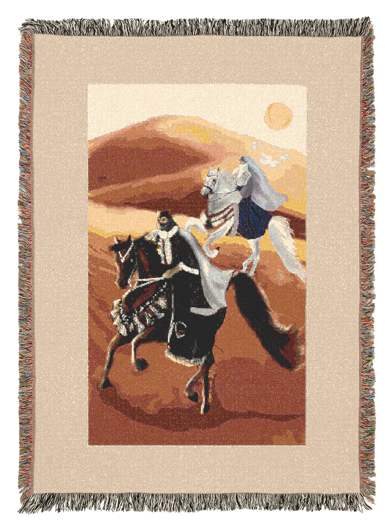 Across the Sands -  Woven Blanket -  Throw for Home Decor, Perfect Gift for Housewarming, Birthdays, or Holidays, Tapestry Style Accent