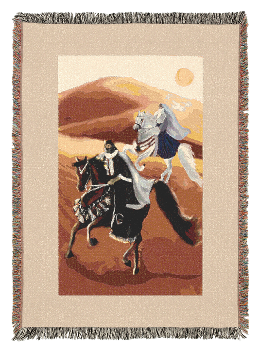 Across the Sands -  Woven Blanket -  Throw for Home Decor, Perfect Gift for Housewarming, Birthdays, or Holidays, Tapestry Style Accent