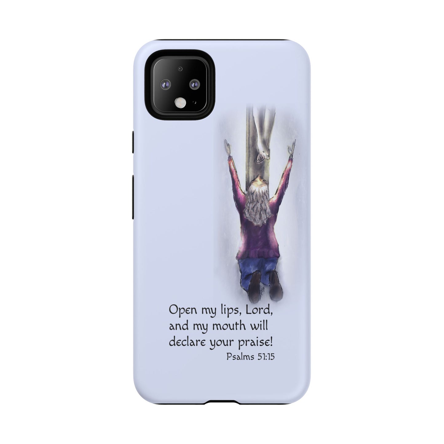 Only You, Jesus - Phone Case with Inspirational Design - Open My Lips, Lord, Christian Gift for Young Adults, Thoughtful Christian Decor, Scripture Phone Case